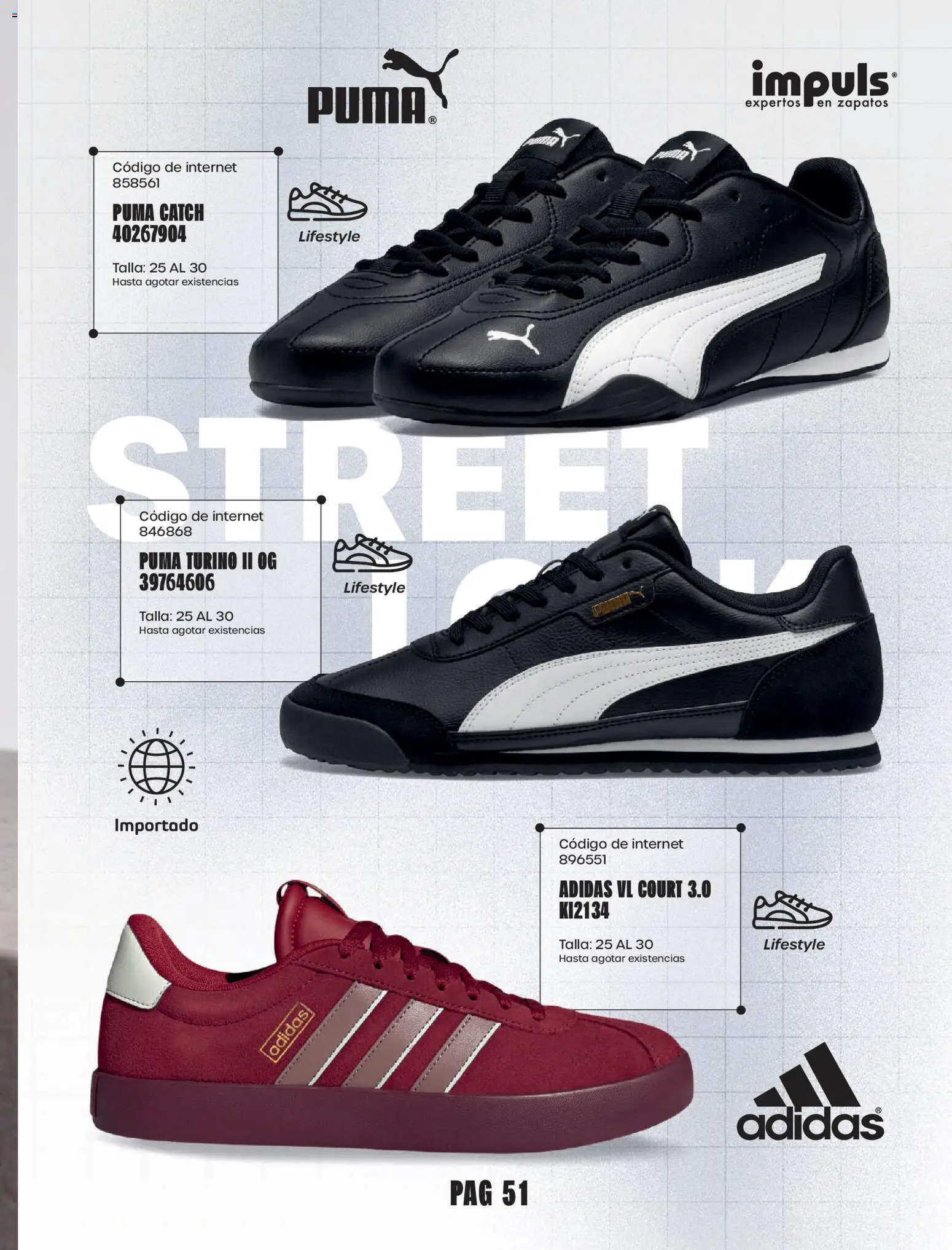 Nuevas ofertas de Impuls válidas en toda la República Mexicana desde el 01/09/2026. ¡Encuentra las mejores ofertas en Impuls catálogo Urban Sport! | Página: 53 | Productos: Zapatos