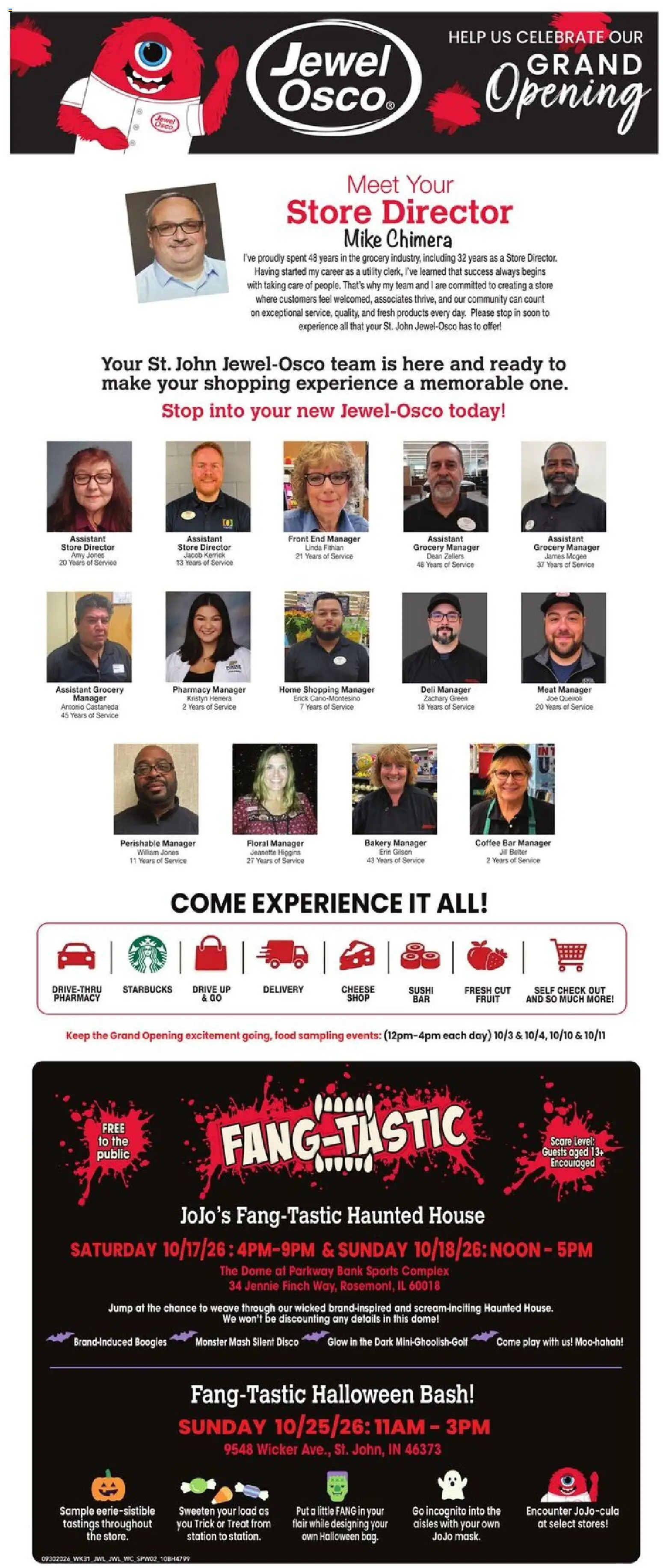 Jewel Osco Grand Opening - valid from 09/30/2026 | Page: 2 | Products: Bakery, Sushi, Cheese, Fruit