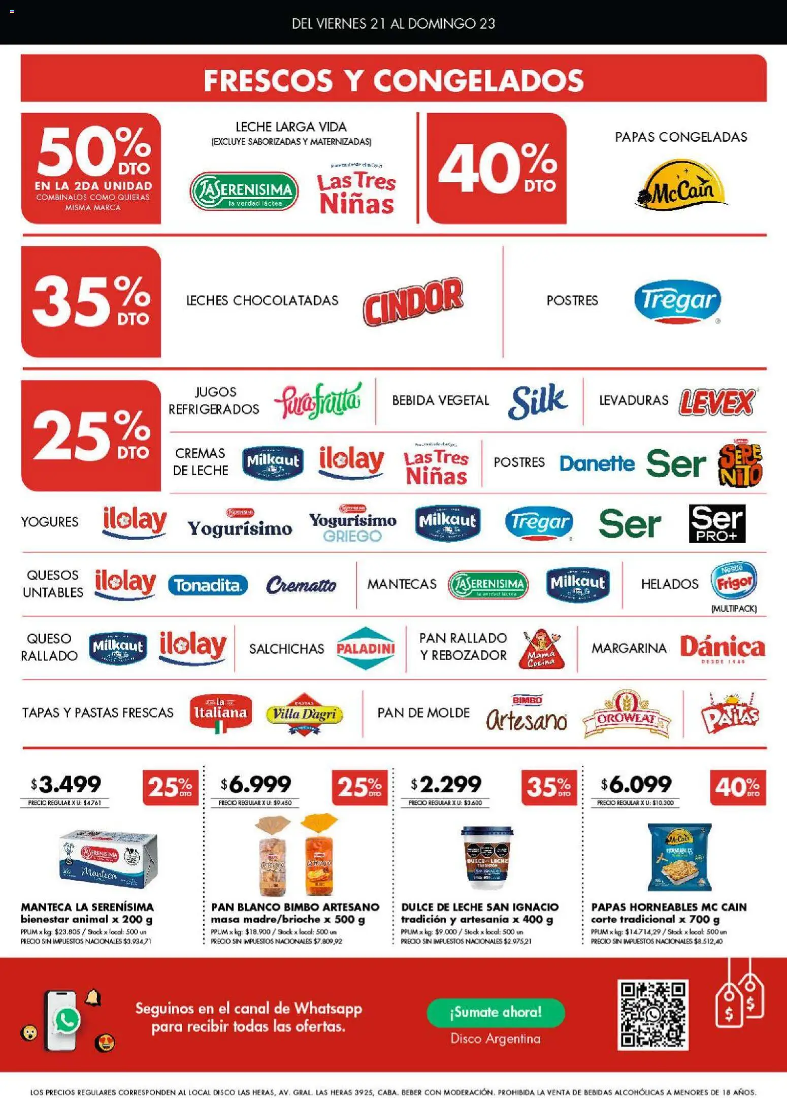 Disco - Ofertas | Córdoba │ válido desde el 20/08/2026 | Página: 4 | Productos: Masa, Queso, Pan, Margarina