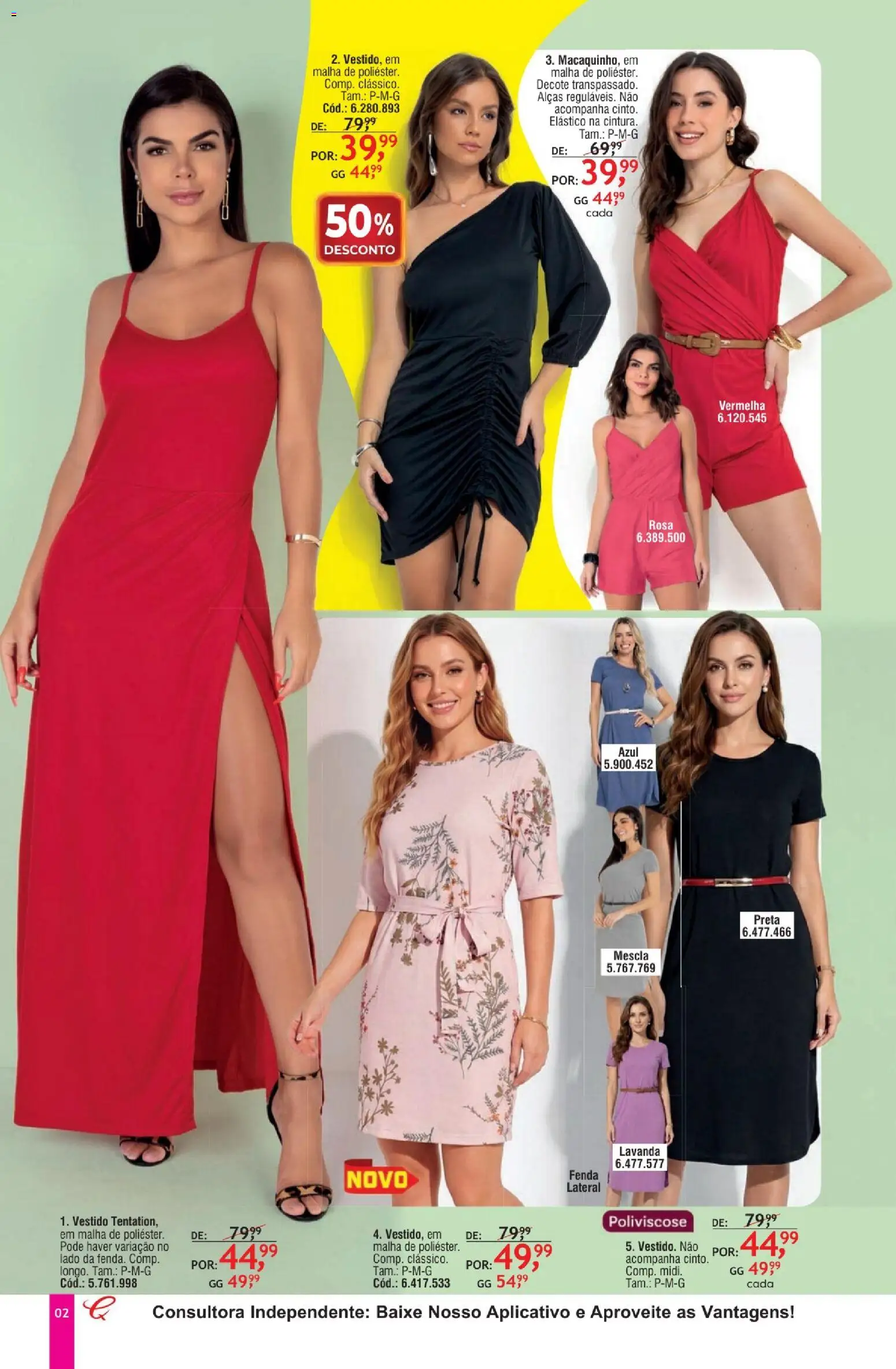 Quatro Estações Folheto - válido de 01/08/2026 | Página: 2 | Produtos: Vestido