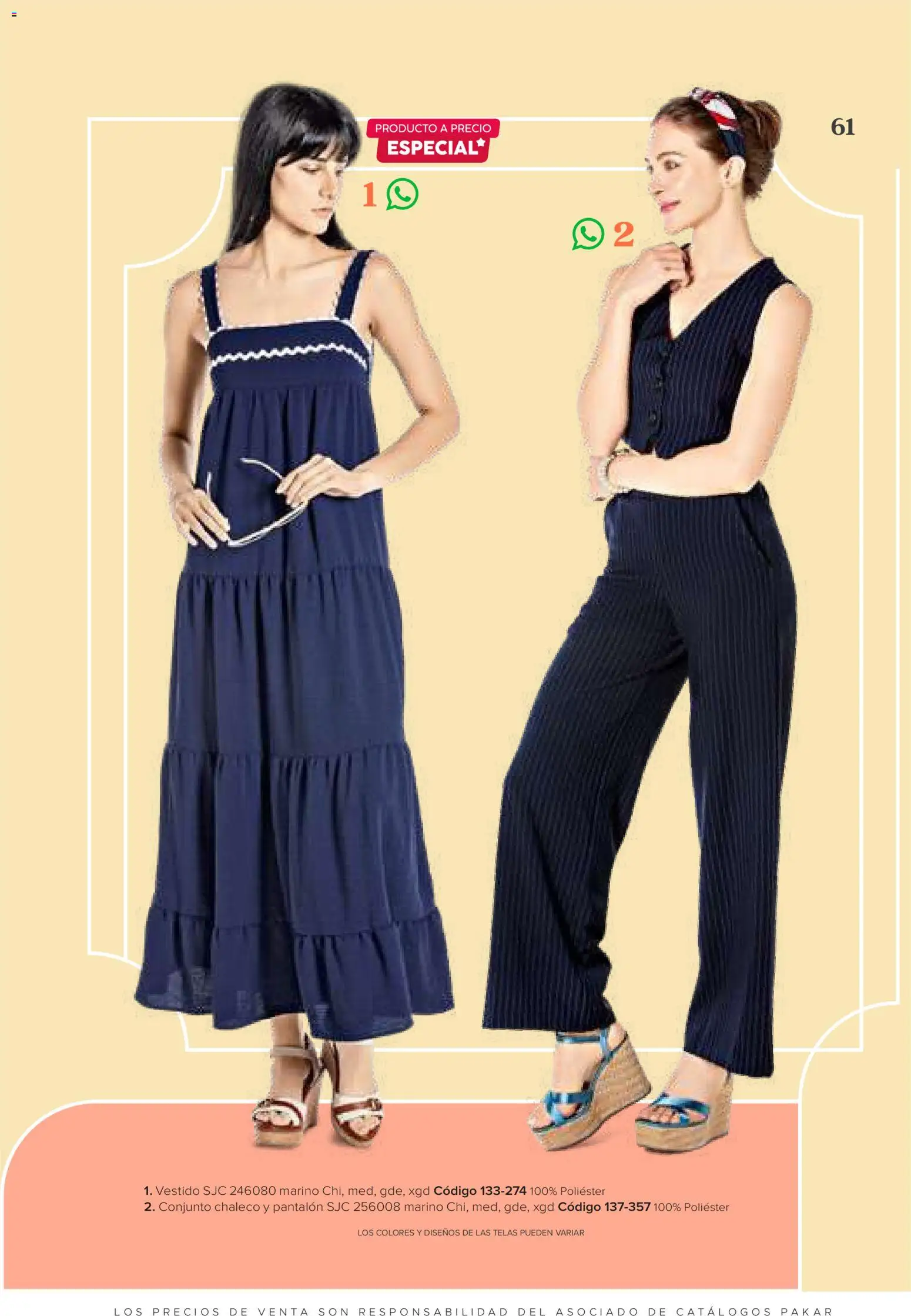 Nuevas ofertas de SC Pakar válidas en toda la República Mexicana desde el 31/07/2026. ¡Encuentra las mejores ofertas en SC Pakar catálogo Ropa! | Página: 61 | Productos: Chaleco, Vestido, Conjunto