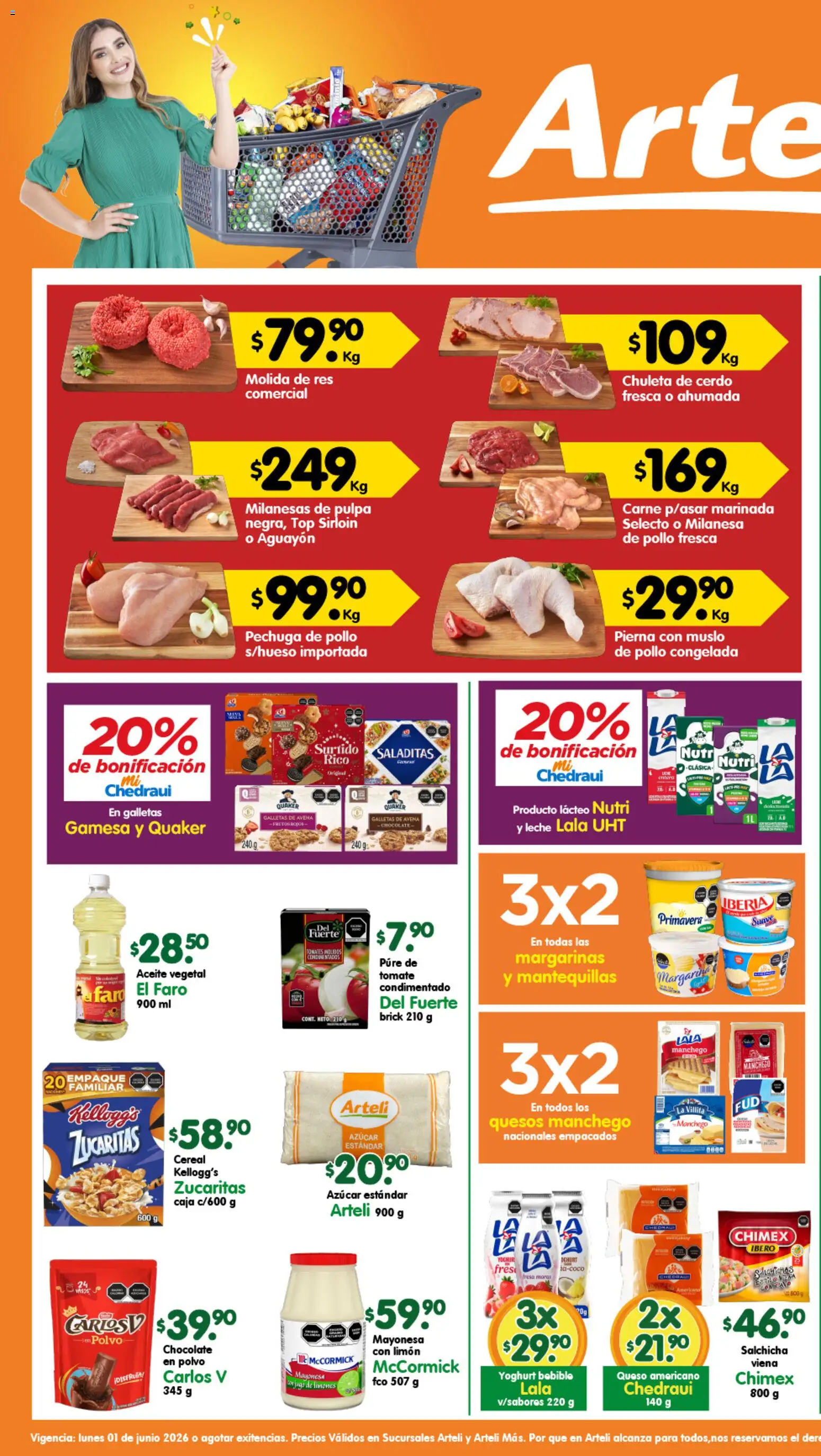 Nuevas ofertas de Arteli válidas en toda la República Mexicana desde el 01.06.2026. ¡Encuentra las mejores ofertas en Arteli folleto Valles! | Página: 1