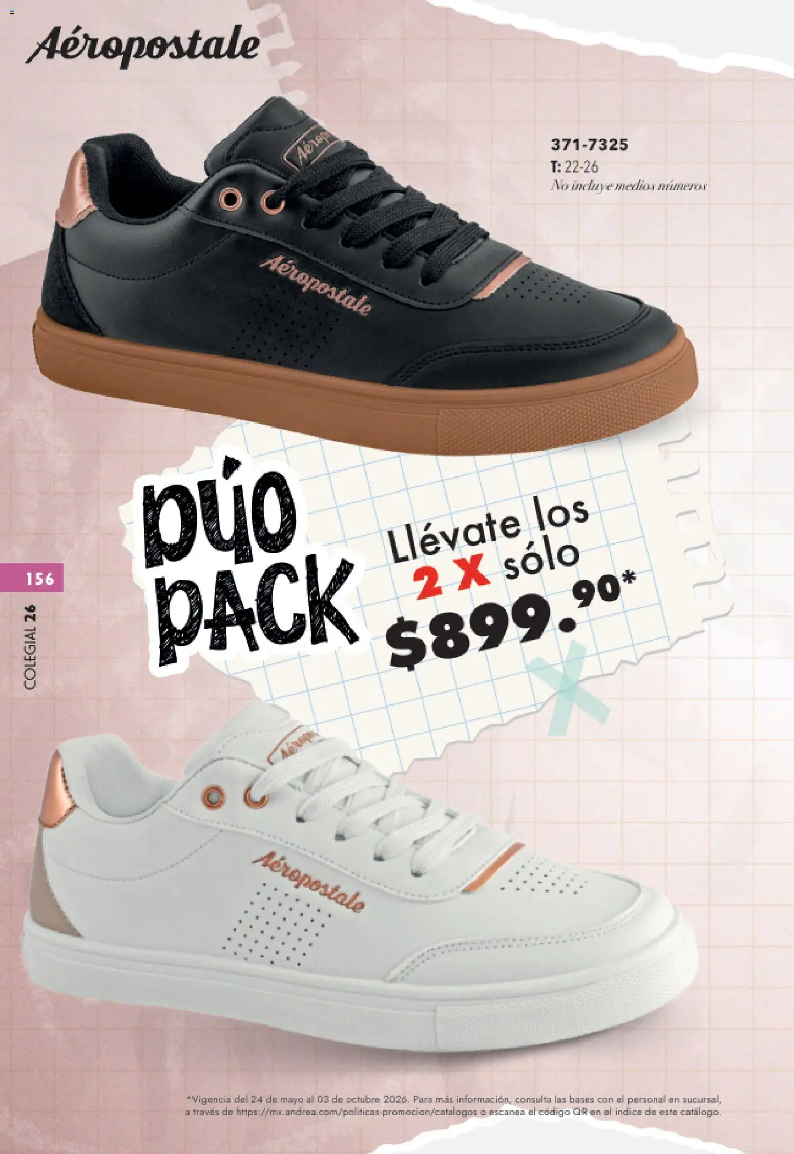 Nuevas ofertas de Andrea válidas en toda la República Mexicana desde el 23/05/2026. ¡Encuentra las mejores ofertas en Andrea catálogo Colegial! | Página: 156