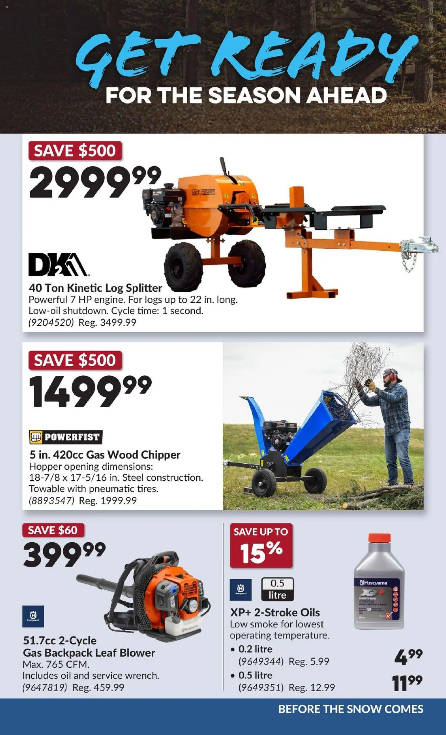 Princess Auto flyer valid from Oct 6, 2026 | Page: 11 | Products: Backpack, Oil