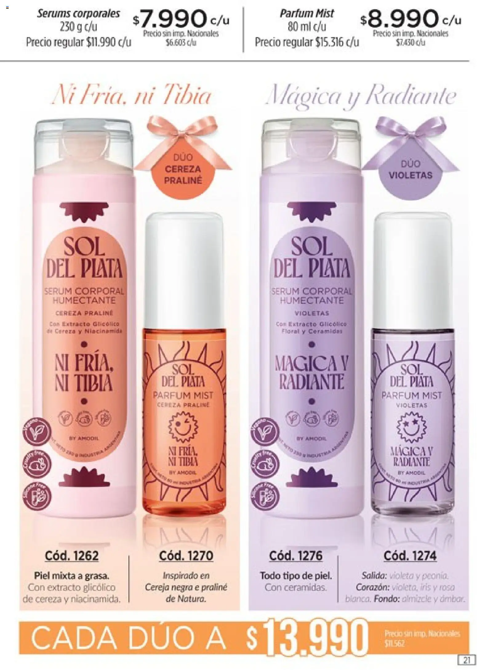 Catálogo Amodil Campaña 14 │ válido desde el 07/08/2026 | Página: 21 | Productos: Serum, Radiante