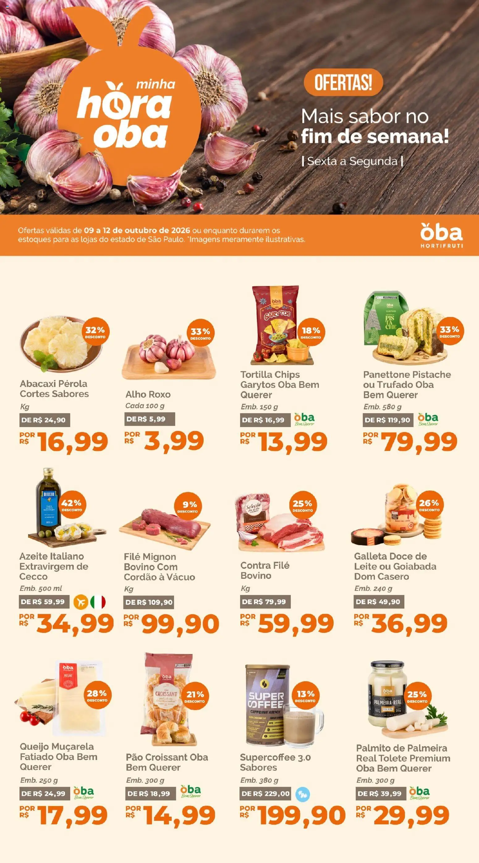 Oba Hortifruti Sexta-feira 9 Outubro