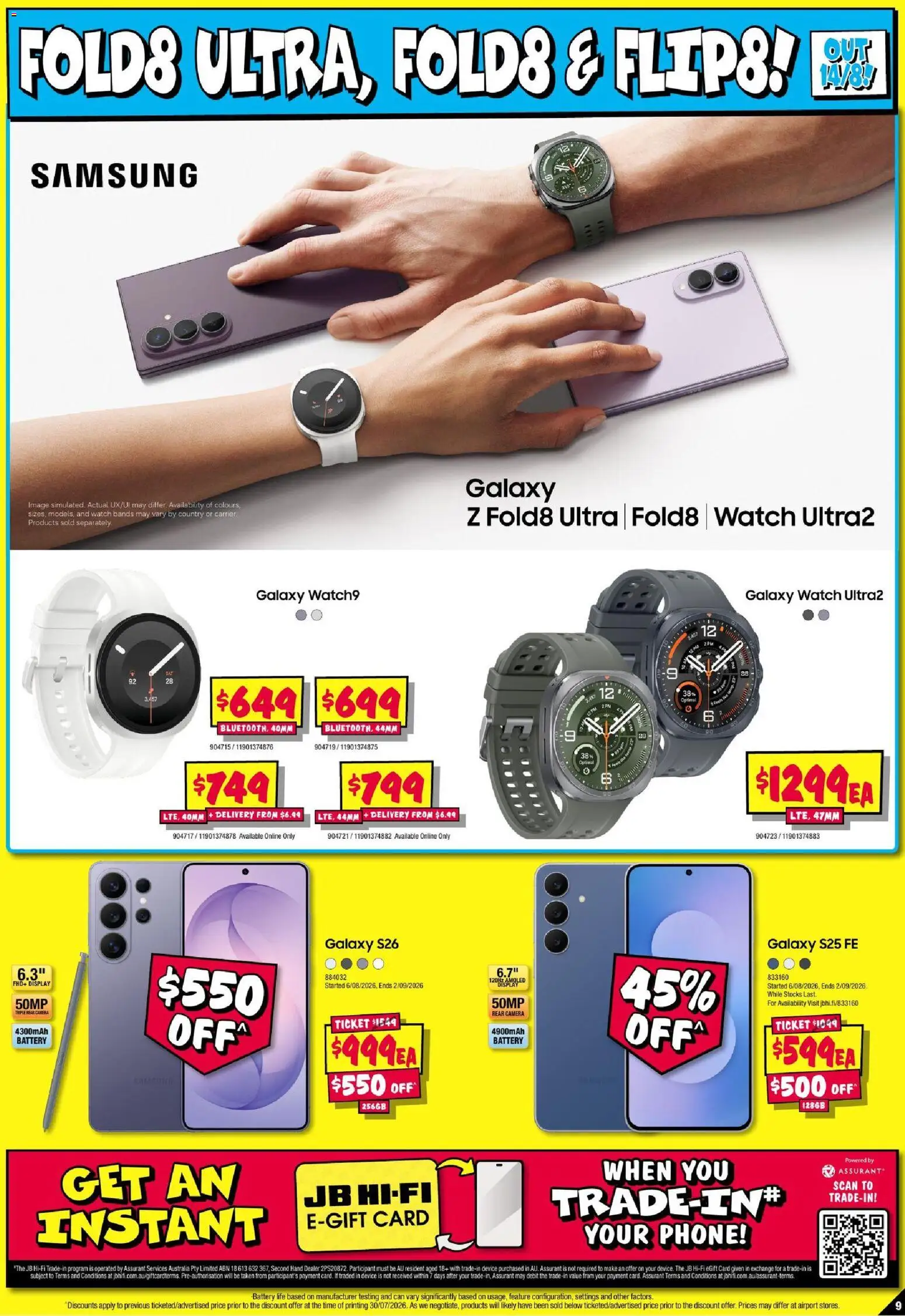 JB Hi-Fi catalogue - valid from 13/08/2026 | Page: 9 | Products: Phone, Device, Watch, Camera