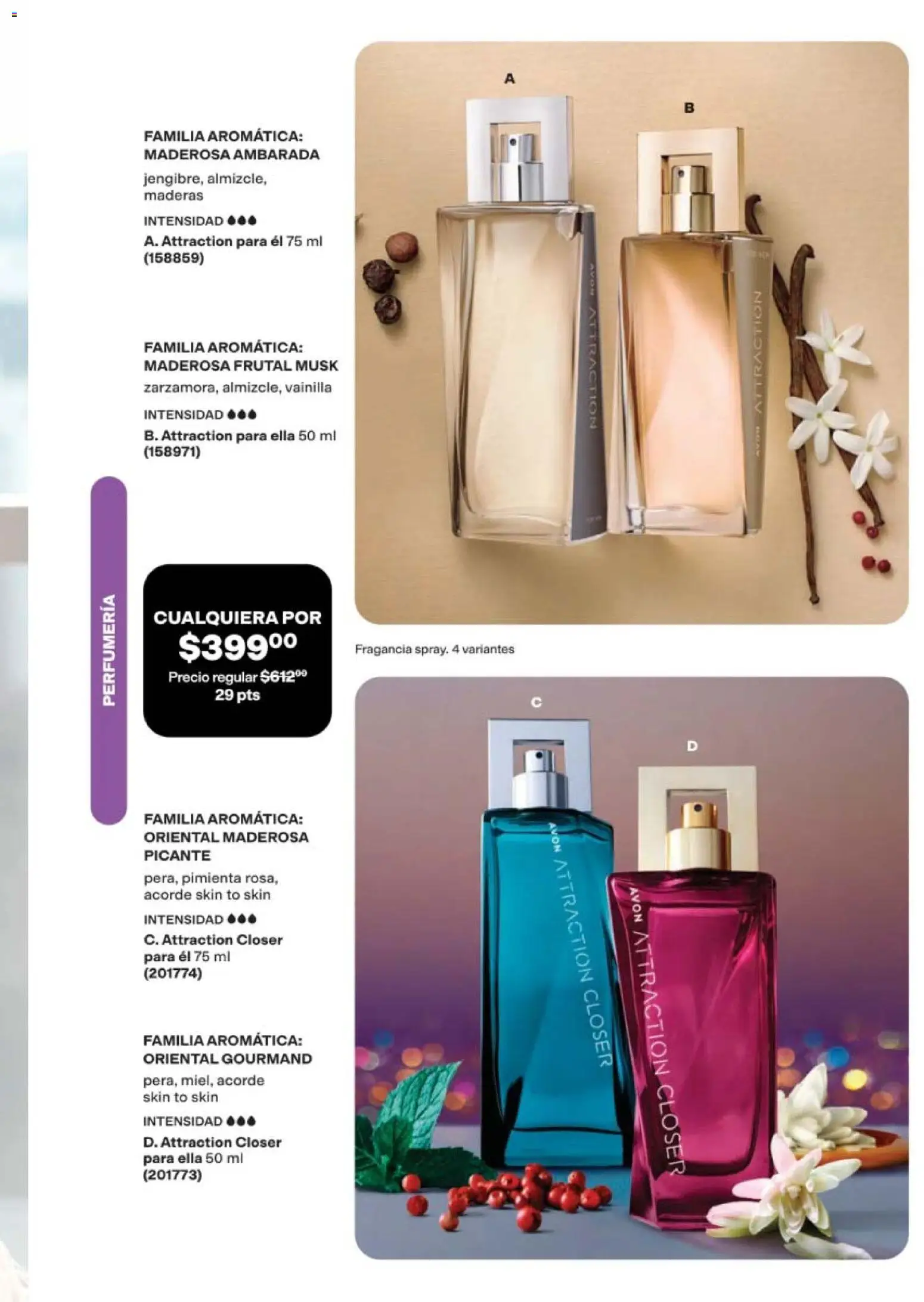 Nuevas ofertas de AVON válidas en toda la República Mexicana desde el 10/07/2026. ¡Encuentra las mejores ofertas en AVON campaña 11 2026! | Página: 75 | Productos: Pimienta, Vainilla, Perfume, Fragancia