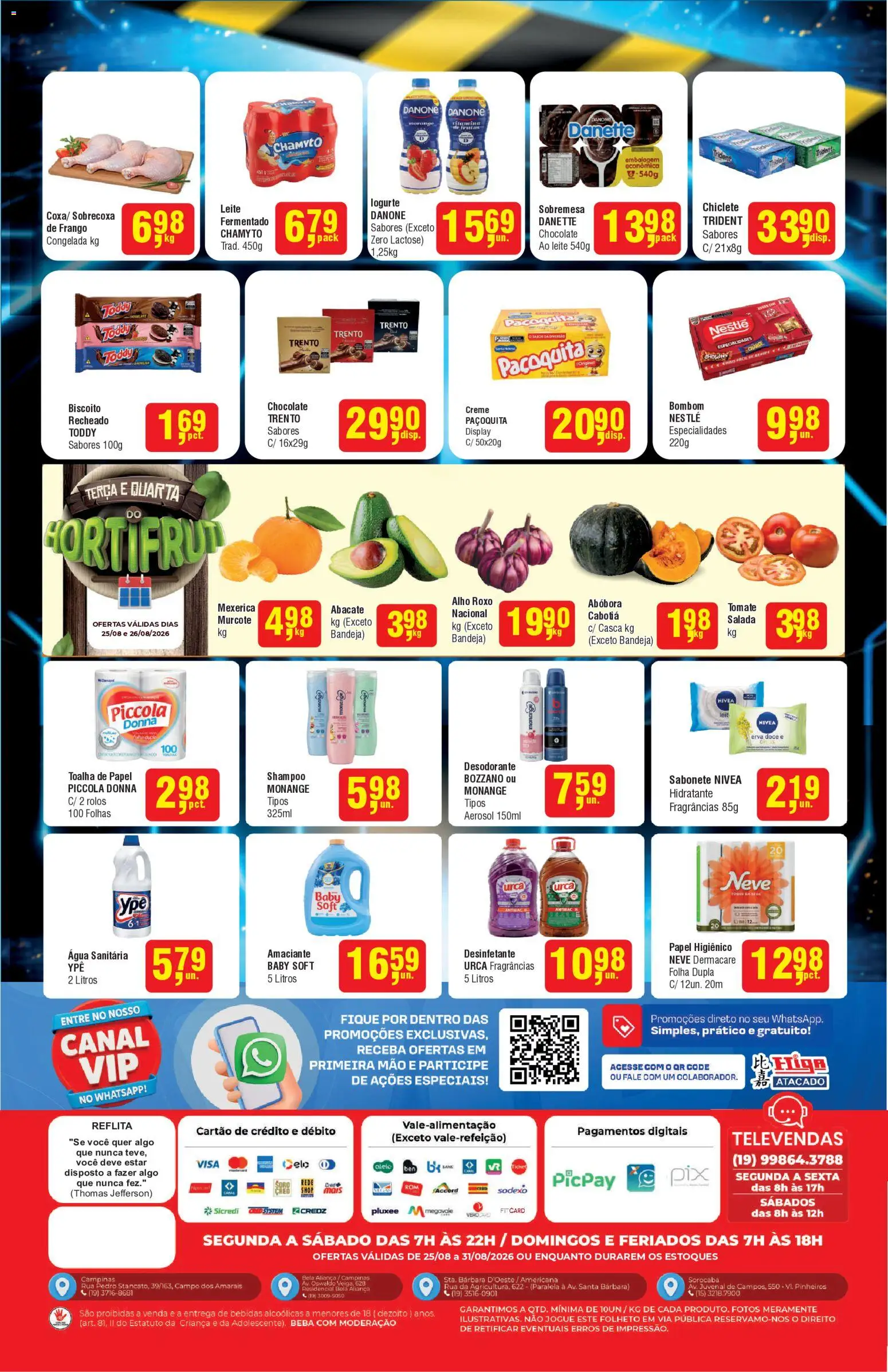 Higa Atacado Folheto - válido de 25/08/2026 | Página: 2 | Produtos: Mexerica, Sobremesa, Abacate, Doce