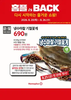 2026/08/20부터 유효한 홈플러스 광고 미리보기