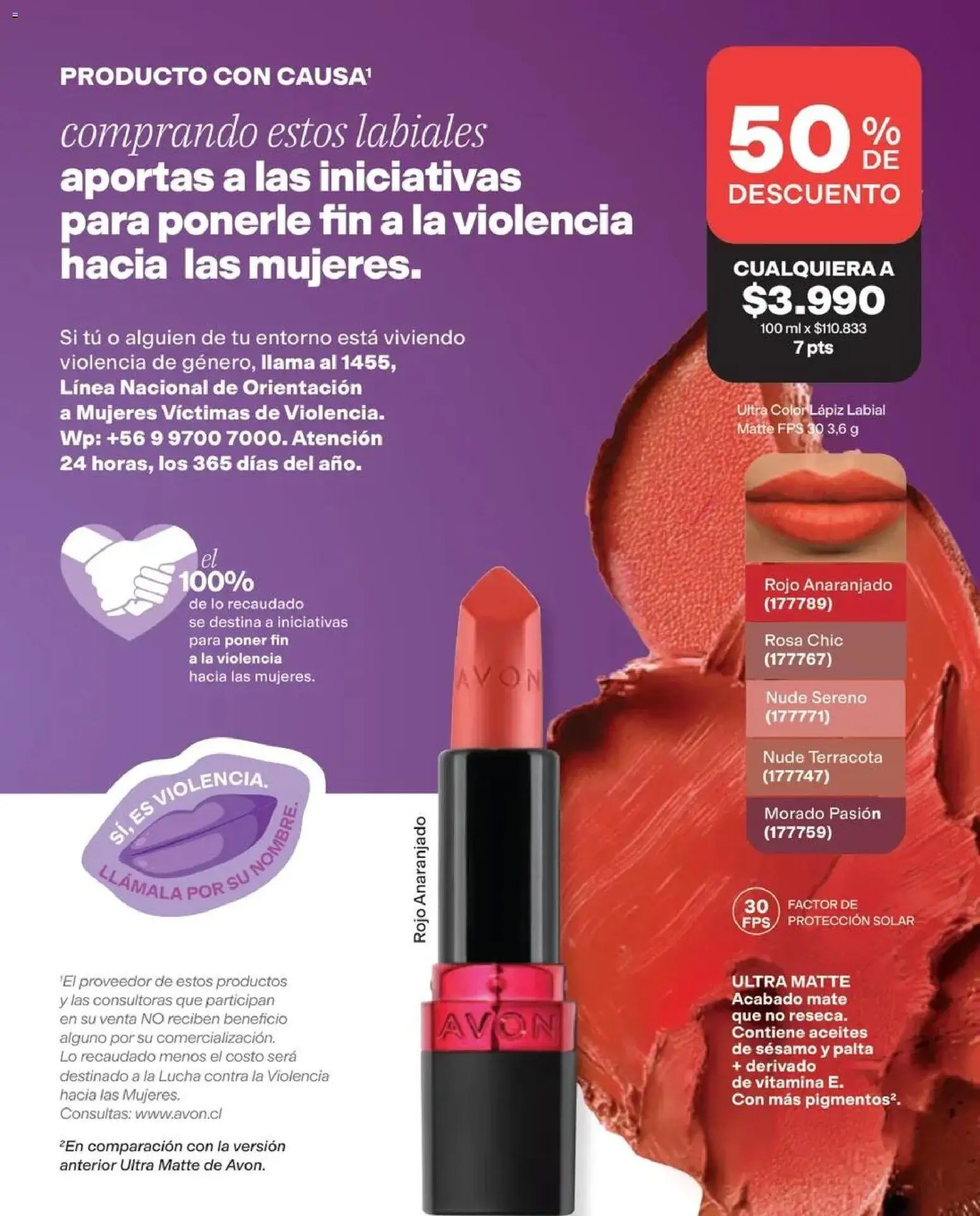 Catálogo Avon Campaña 14 │ válido desde el 15.09.2026 | Página: 148 | Productos: Palta, Mate, Lápiz labial, Sésamo