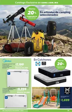 Vista previa de Sam's Club catálogo Cuponera, nuevo folleto de la tienda, válido en México a partir del 03/07/2026 | Página: 29 | Productos: Tobogán, Congelador, Canasta