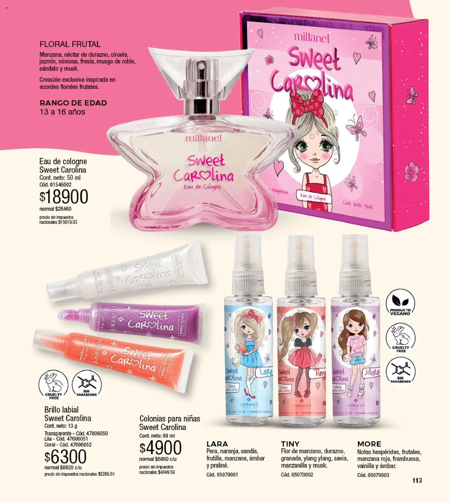 Millanel - Catálogo │ válido desde el 17/08/2026 | Página: 113 | Productos: Vainilla, Brillo, Manzana