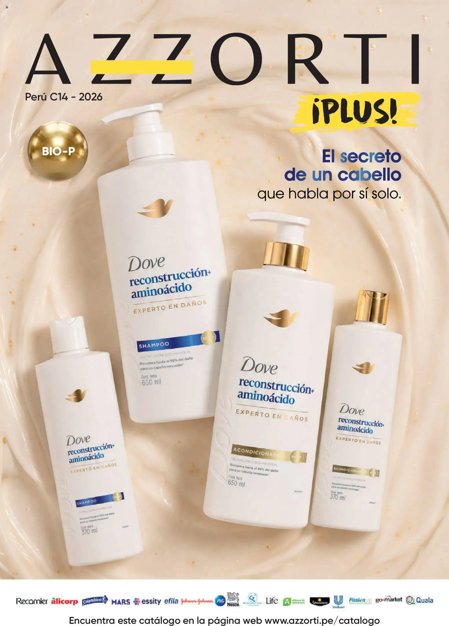 Catálogo Azzorti válido desde 31/08/2026 | Página: 1 | Productos: Shampoo, Acondicionador