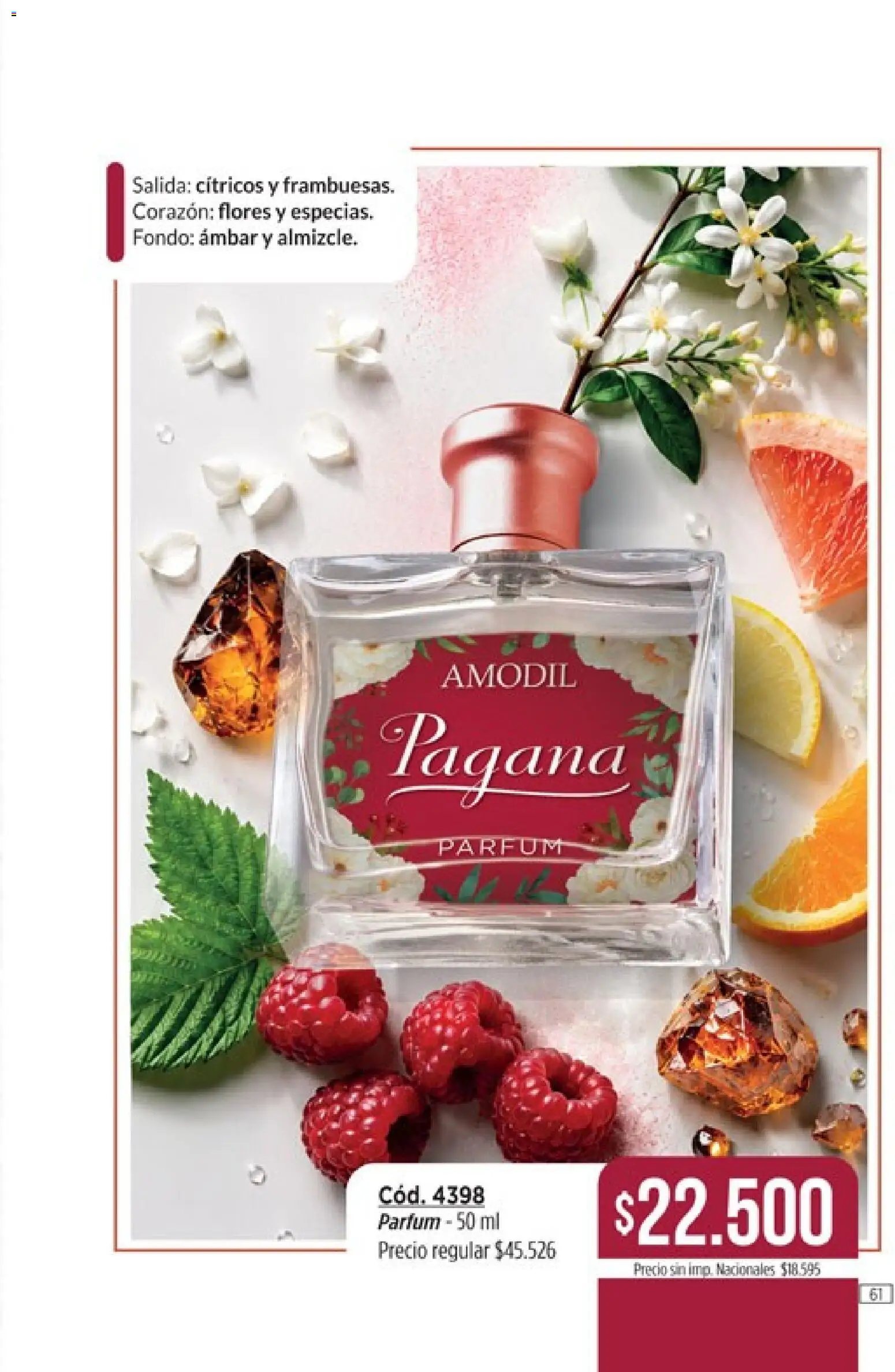 Catálogo Amodil Campaña 15 │ válido desde el 26/08/2026 | Página: 61 | Productos: Flores, Cítricos