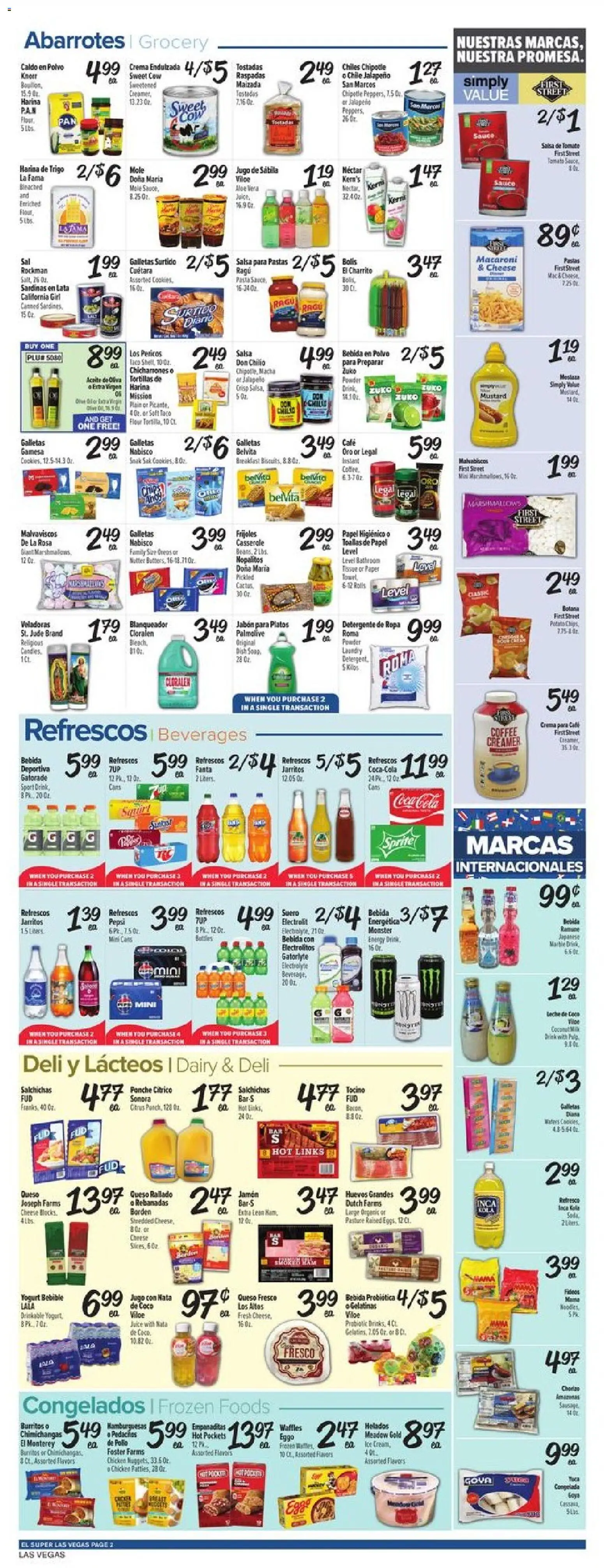 El Super Weekly Ad - NV - valid from 27.05.2026 | Page: 2 | Products: Hoe, Coffee, Juice, Sauce