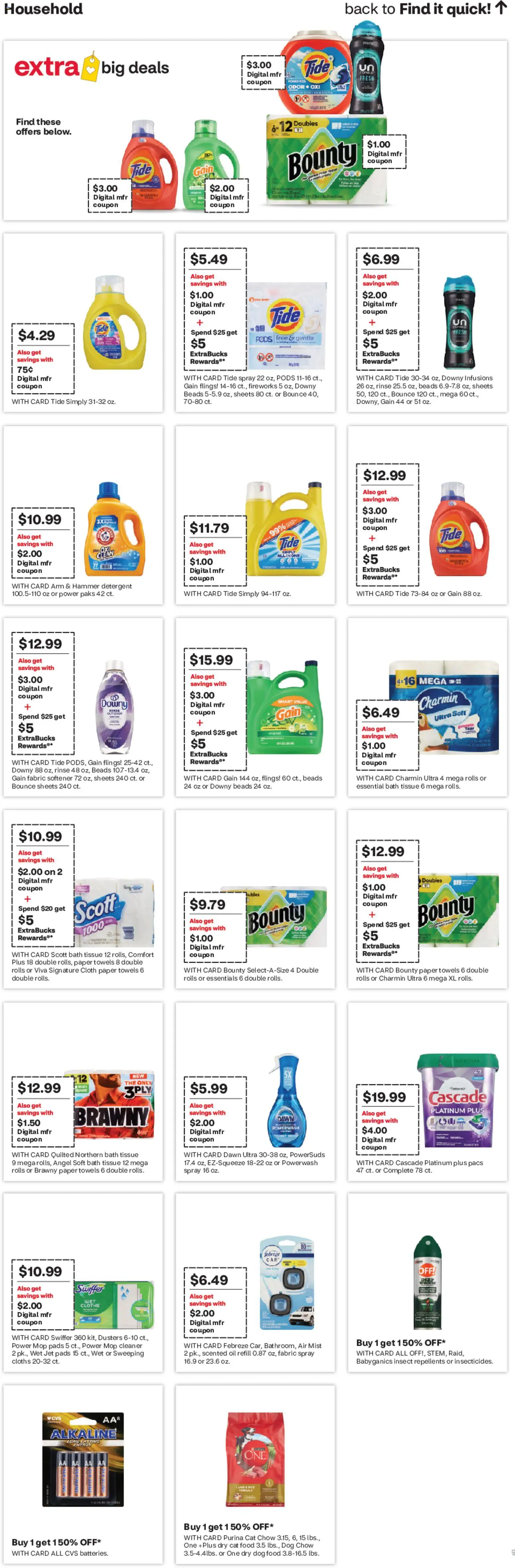 CVS Pharmacy Weekly Ad - CO - valid from 17.05.2026 | Page: 18 | Products: Cat Food, Hammer, Detergent, Pads