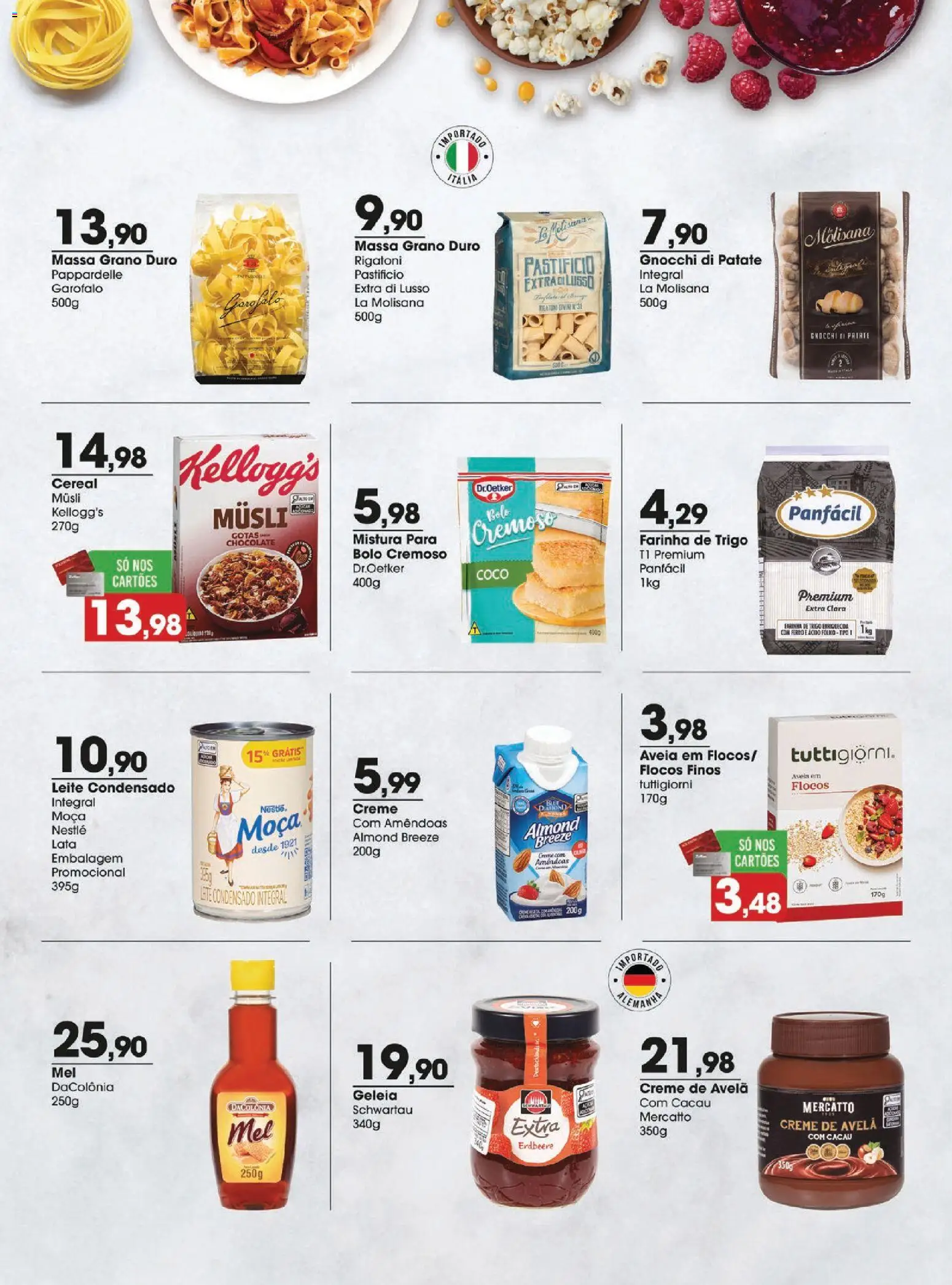 Zaffari Folheto - válido de 26.05.2026 | Página: 4 | Produtos: Bolo, Amêndoas, Creme de avelã, Avelã