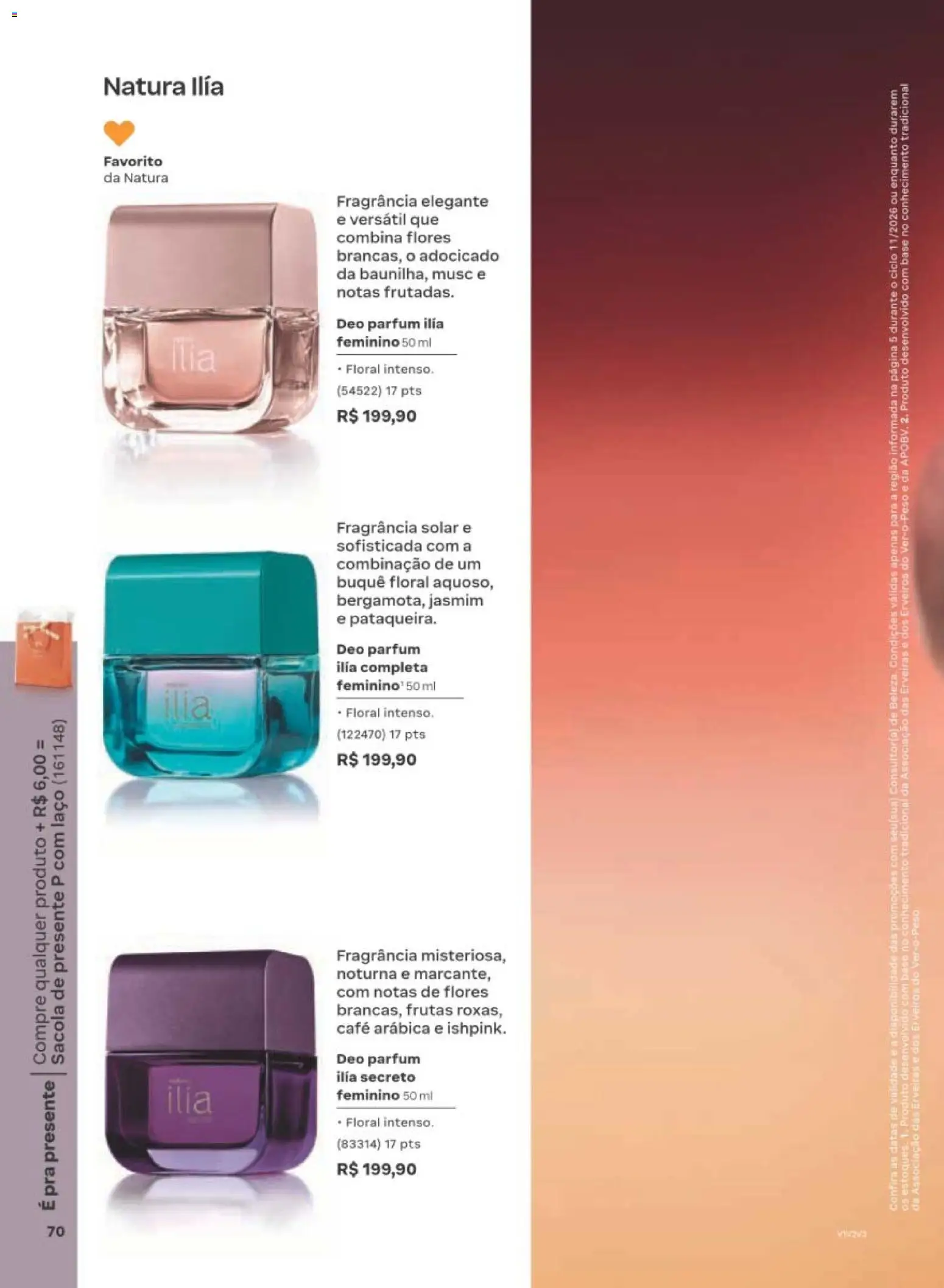 Natura Folheto - válido de 29/06/2026 | Página: 70 | Produtos: Fragrância, Flores, Café, Base