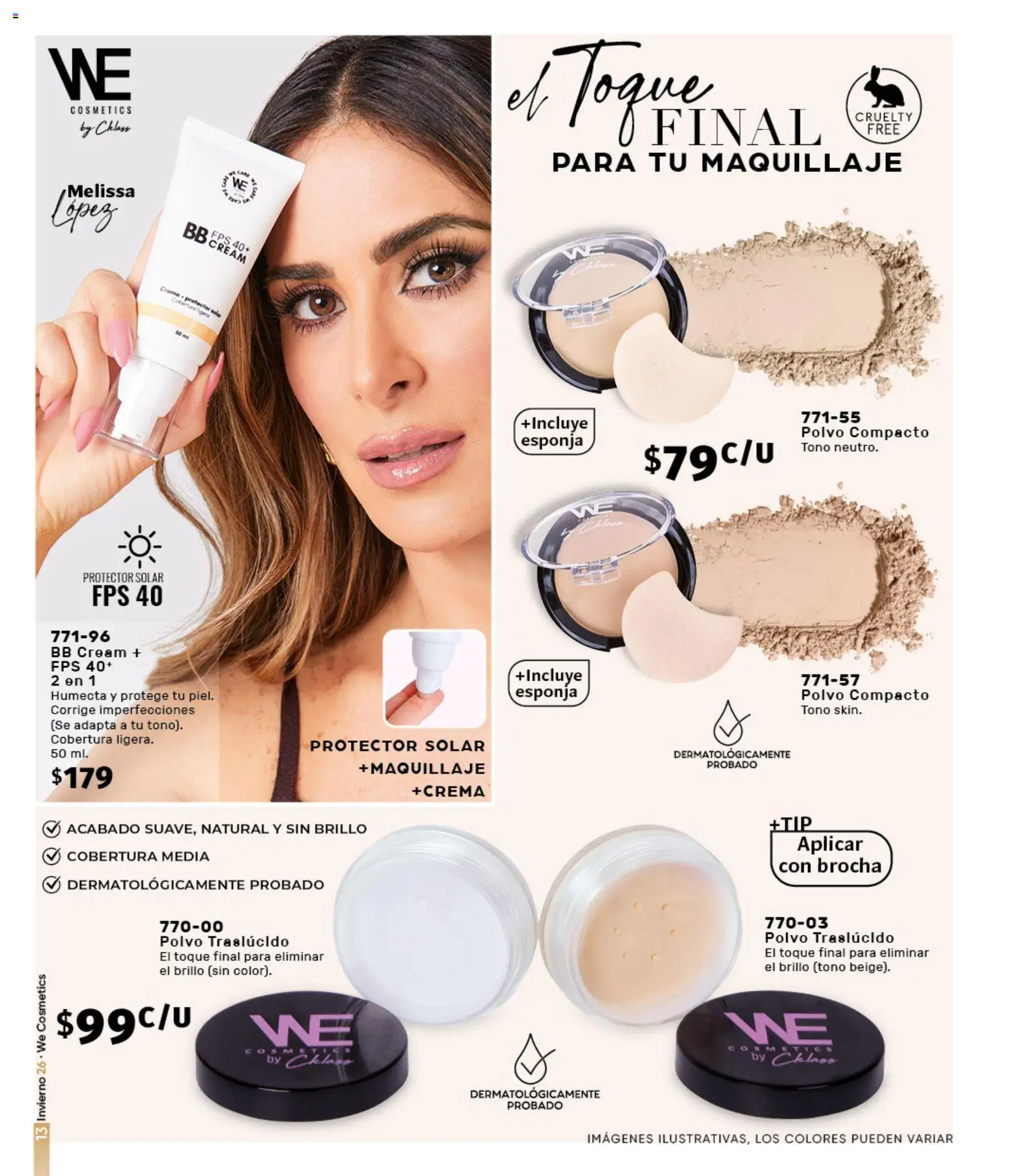 Nuevas ofertas de Cklass válidas en toda la República Mexicana desde el 11/09/2026. ¡Encuentra las mejores ofertas en Cklass catálogo Home Invierno! | Página: 67 | Productos: Brillo, Polvo compacto, Maquillaje, Polvo