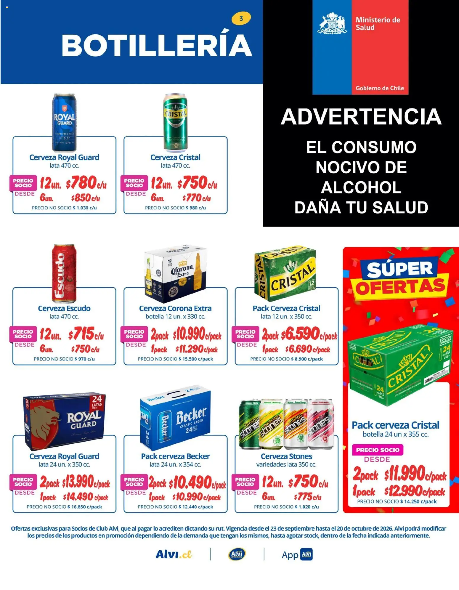Alvi Ofertas │ válido desde el 21.09.2026 | Página: 3 | Productos: Mango, Botella, Cerveza Corona, Cerveza