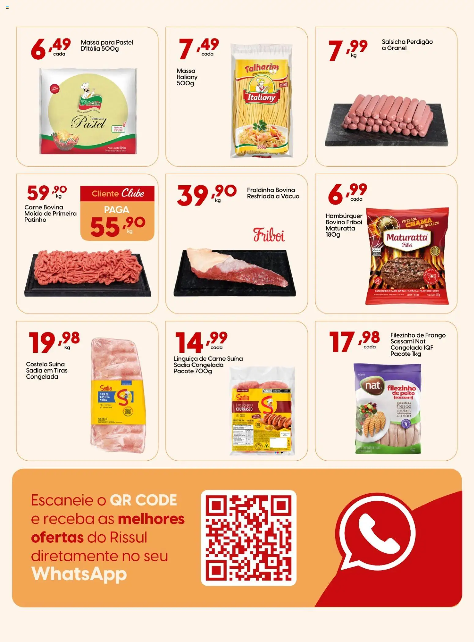 Rissul Folheto - válido de 13/08/2026 | Página: 9 | Produtos: Carne bovina, Salsicha, Carne, Frango