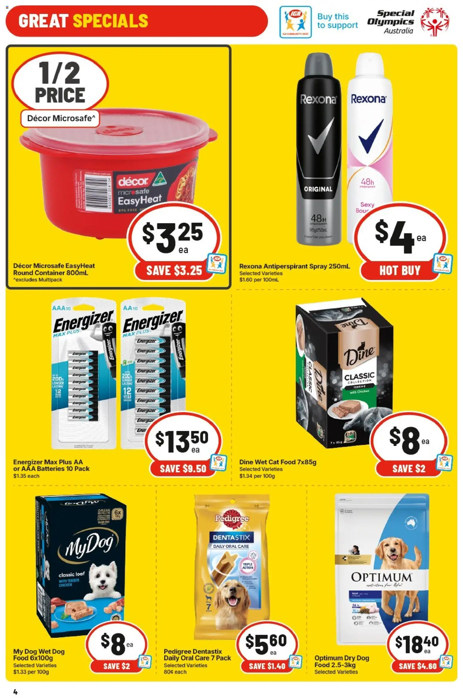 IGA catalogue - valid from 13.05.2026 | Page: 7 | Products: Decor, Antiperspirant, Dog food, Batteries