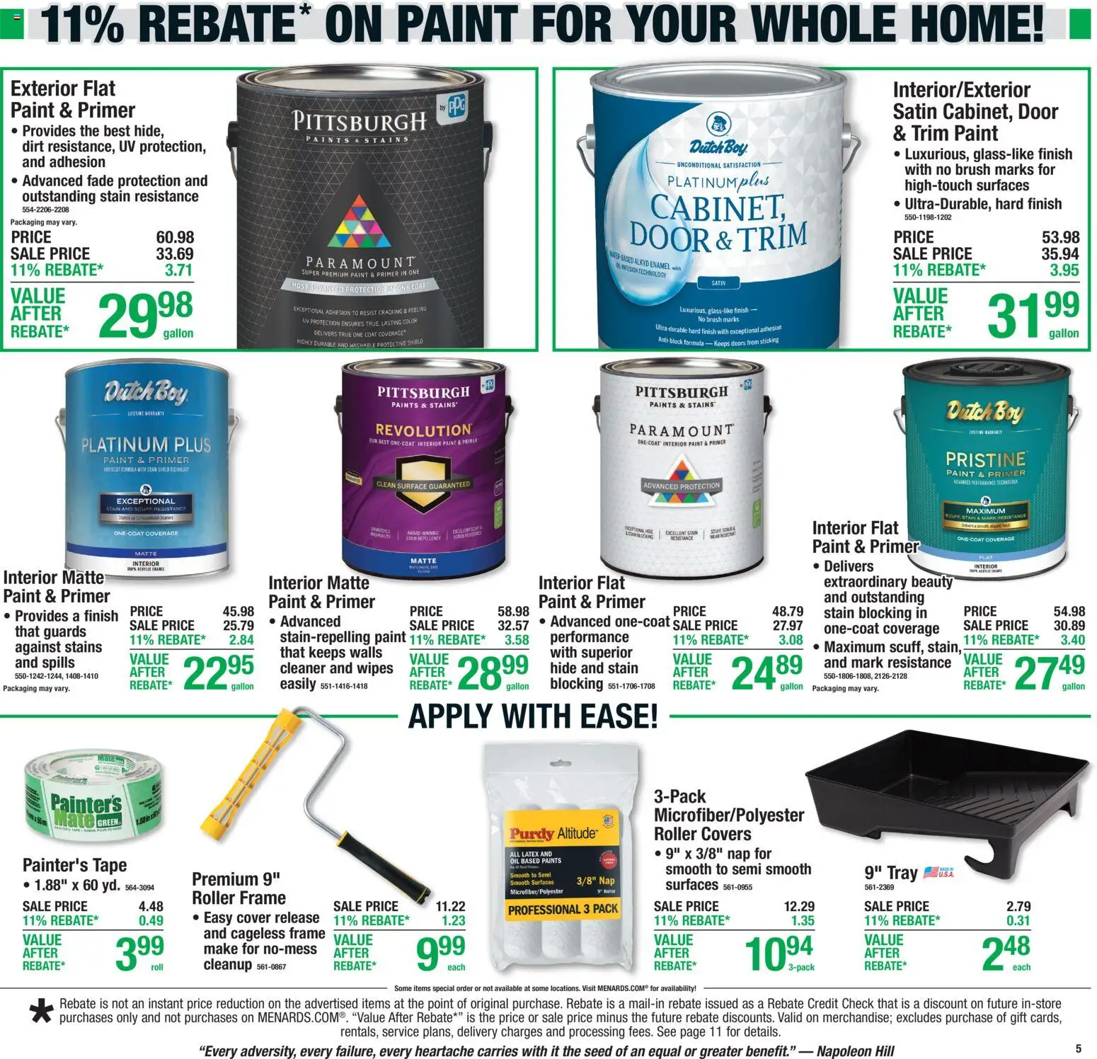 Menards Weekly Ad - valid from 18.06.2026 | Page: 9 | Products: Brush, Oil, Coat, Water