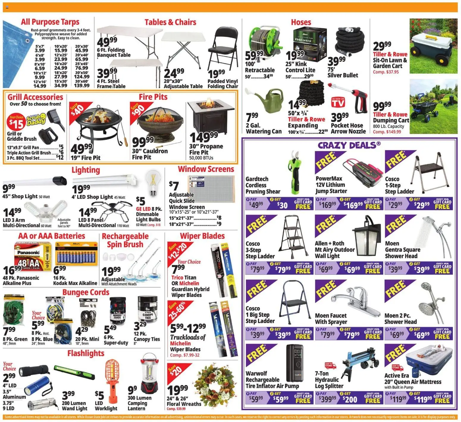 Ocean State Job Lot Weekly Ad - MA - valid from 08/20/2026 | Page: 7 | Products: Mattress, Pump, Tiller, Arrow