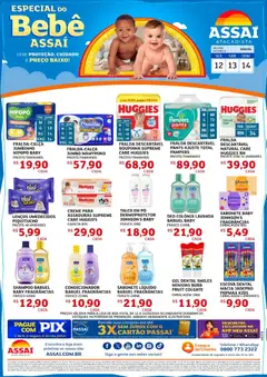 Assaí Atacadista ofertas - RR - Pré-Visualização do folheto da loja Assaí Atacadista, válido de 12.06.2026 | Página: 1 | Produtos: Shampoo, Creme, Telefone, Fraldas