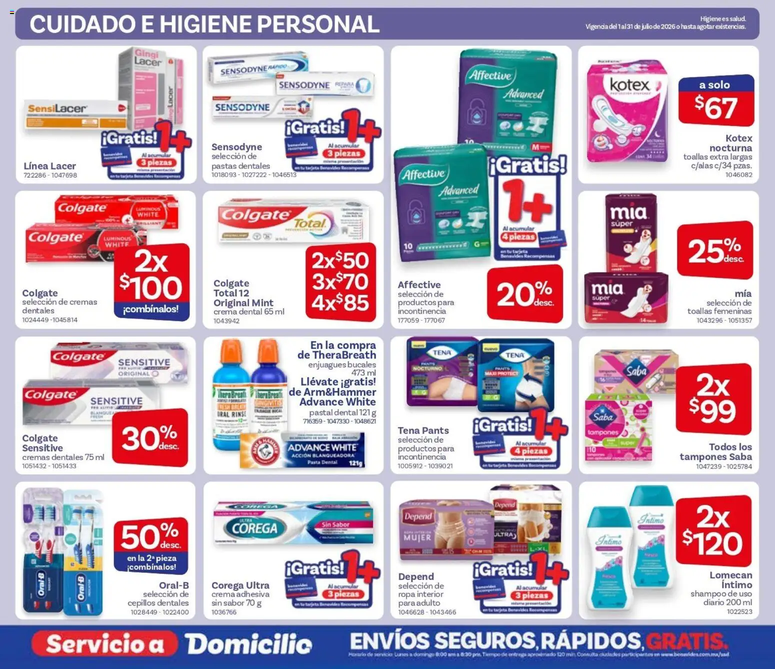Nuevas ofertas de Farmacia Benavides válidas en toda la República Mexicana desde el 01/07/2026. ¡Encuentra las mejores ofertas en Farmacia Benavides catálogo! | Página: 20