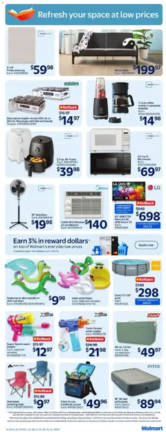 Preview of Walmart weekly flyer from shop Walmart valid from Jul 2, 2026 | Page: 9 | Products: Fan, Fryer, Conditioner, Chair