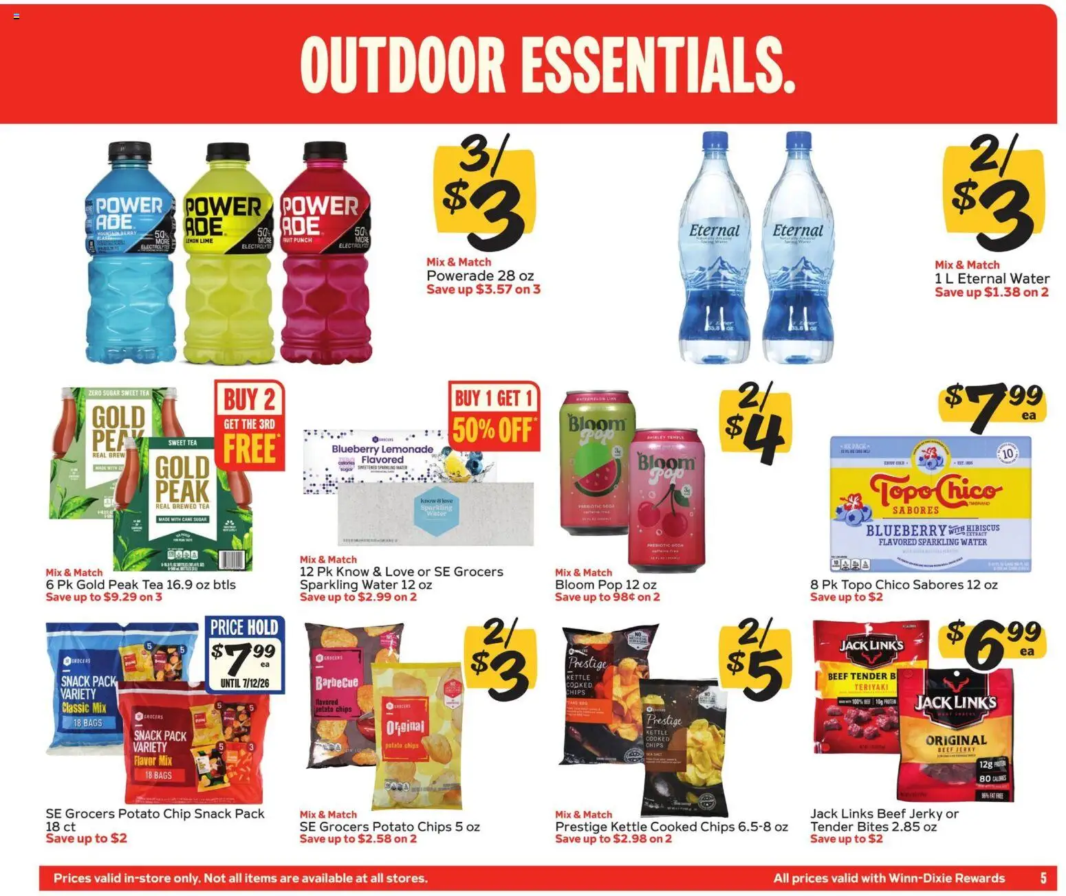 Winn Dixie In-Store Flyer - valid from 06/24/2026 | Page: 5 | Products: Beef, Sugar, Lemon, Lime