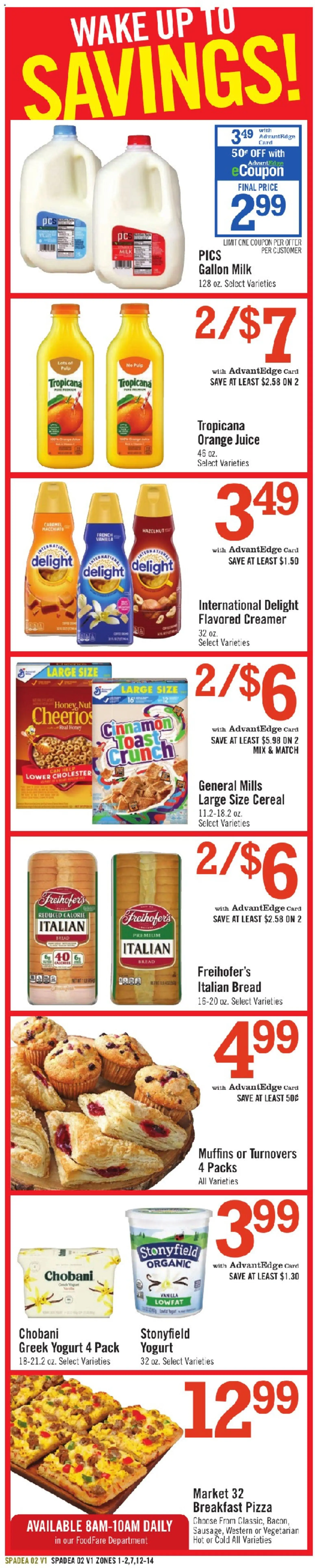 Price Chopper - Weekly Ad - valid from 09/27/2026 | Page: 8 | Products: Yogurt, Pizza, Juice, Muffins