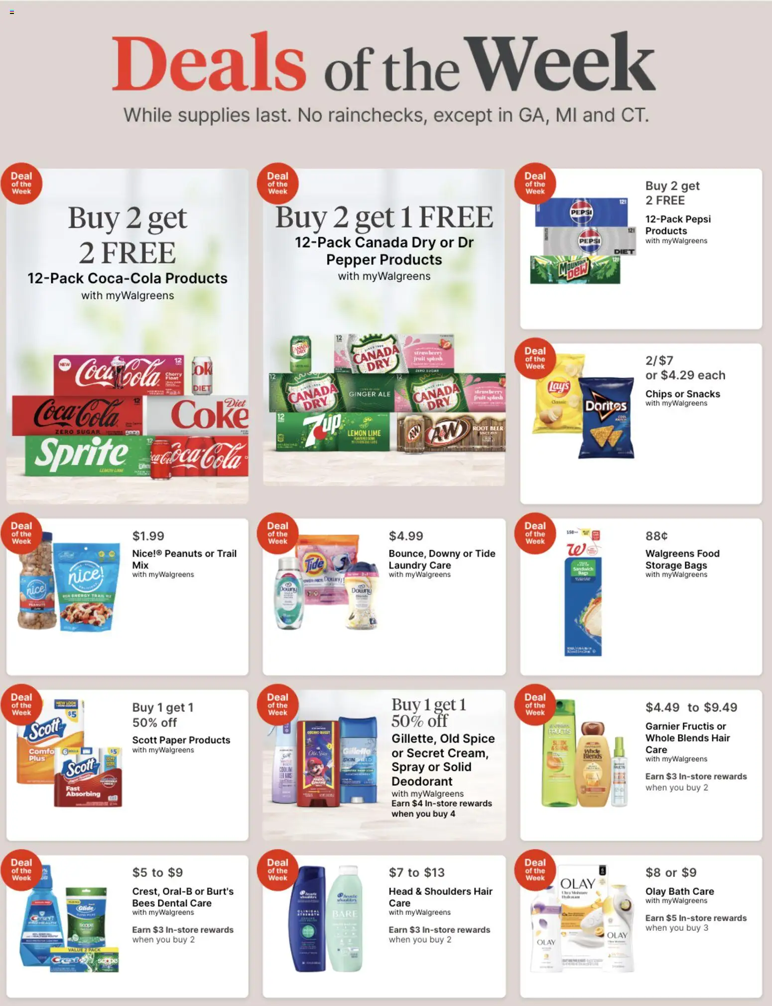 Walgreens Weekly Ad - valid from 24.05.2026 | Page: 1 | Products: Bath, Sugar, Pepper, Lime