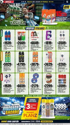 Vista previa Yaguar catálogo válido desde el 22/06/2026 | Página: 15 | Productos: Desinfectante, Insecticida, Inodoro, Desodorante