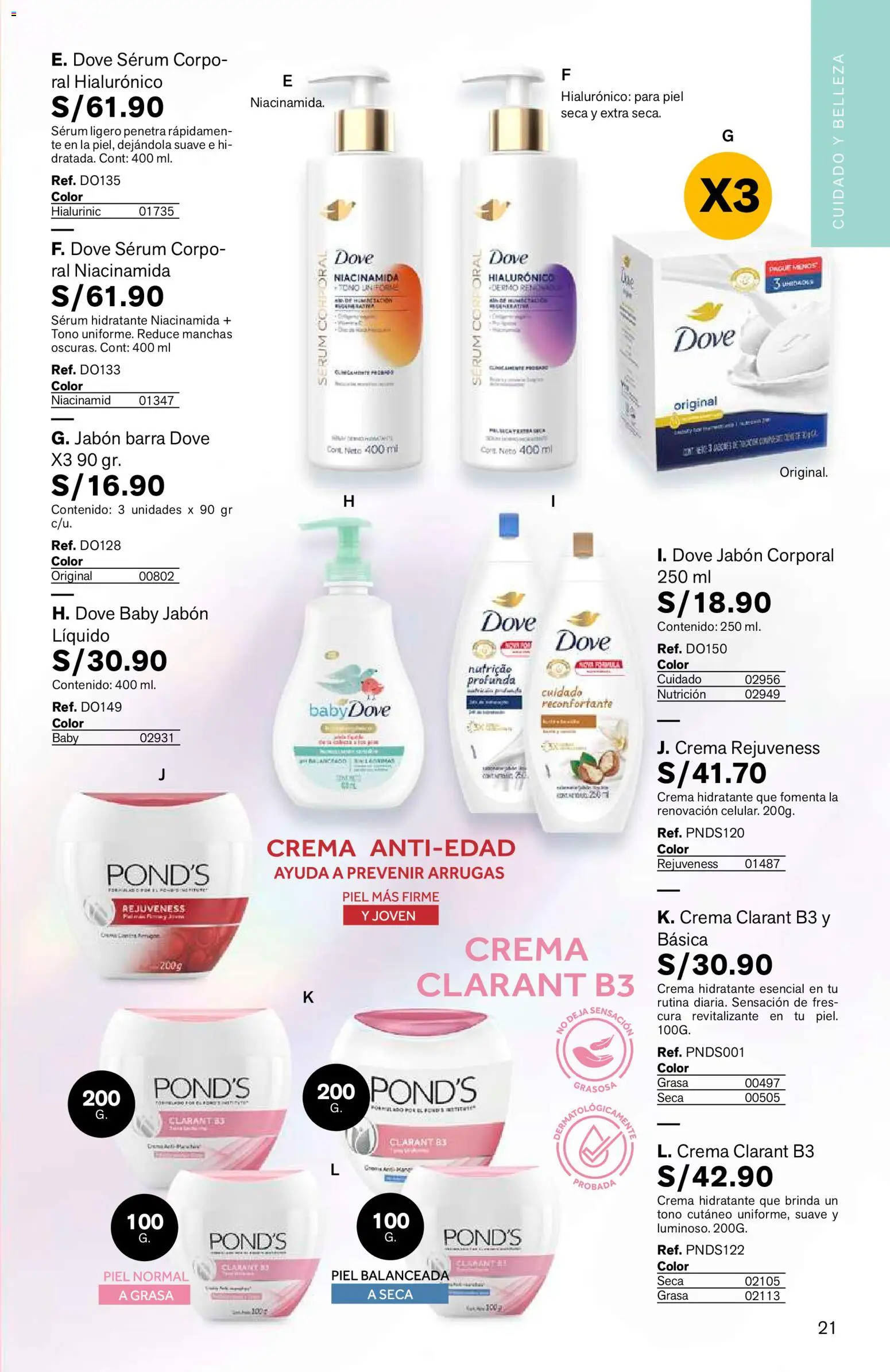 Catálogo Leonisa válido desde 24/08/2026 | Página: 21 | Productos: Jabón, Té, Crema