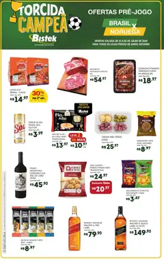 Bistek Supermercados ofertas Torcida - Pré-Visualização do folheto da loja Bistek Supermercados, válido de 03/07/2026 | Página: 1 | Produtos: Forno, Pão, Cerveja, Pão de queijo
