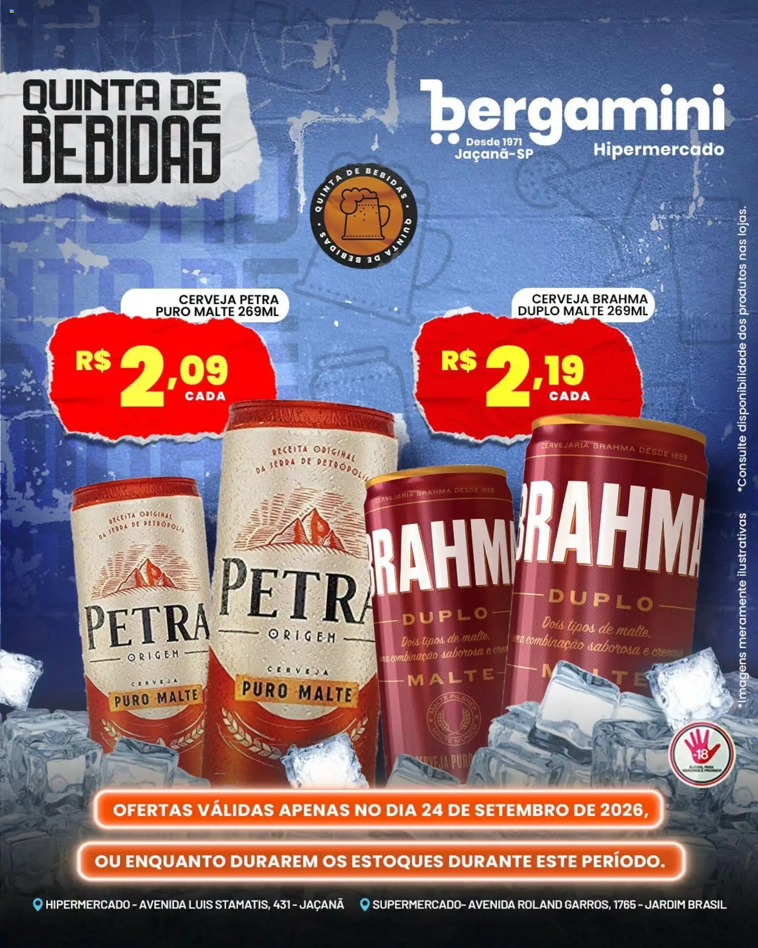 Supermercado Bergamini Folheto - válido de 24/09/2026 | Página: 5 | Produtos: Bebidas, Cerveja, Tinta