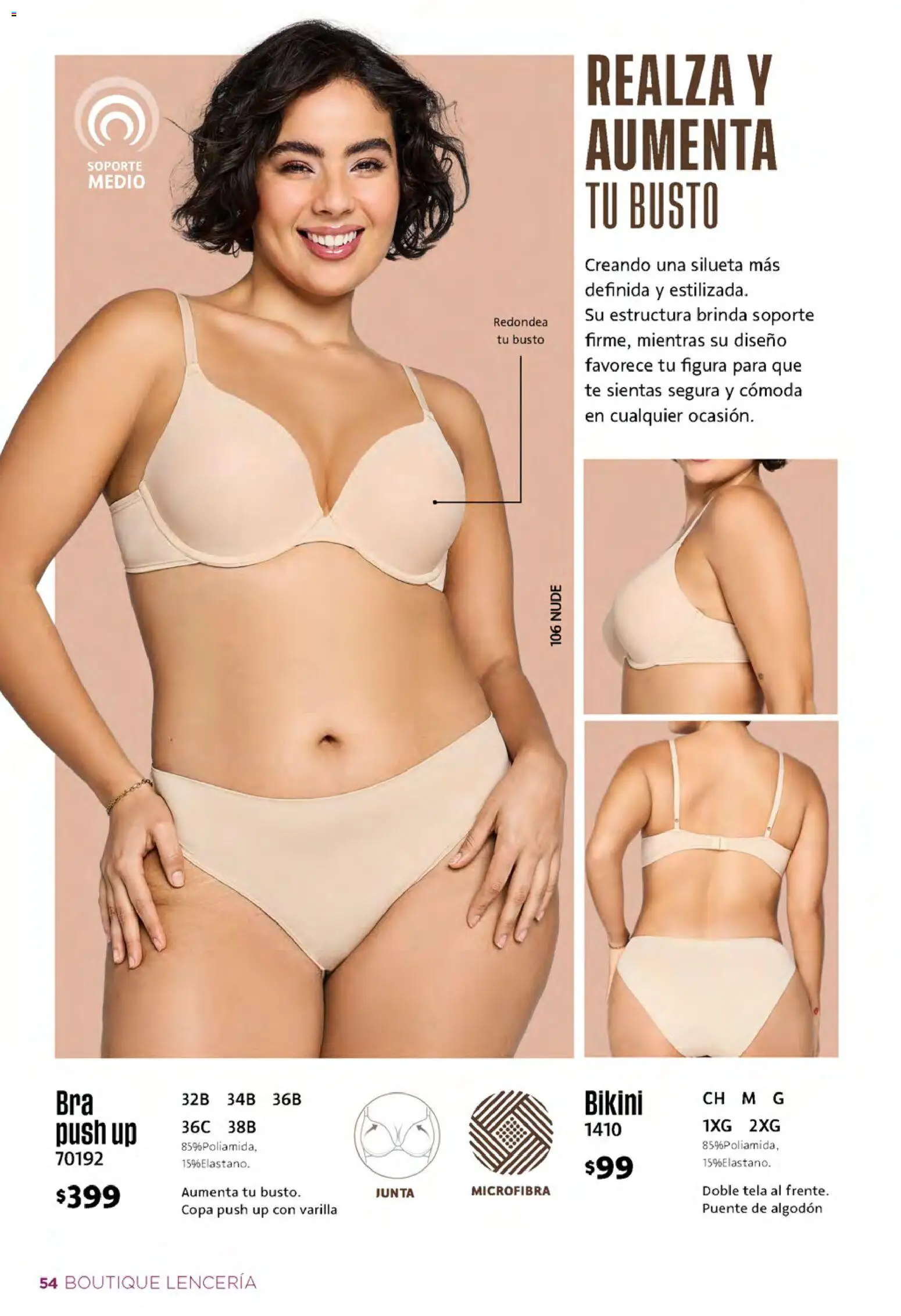 Nuevas ofertas de Ilusión válidas en toda la República Mexicana desde el 01/09/2026. ¡Encuentra las mejores ofertas en Ilusión catálogo Otoño! | Página: 56 | Productos: Cómoda, Algodón, Lenceria, Bikini