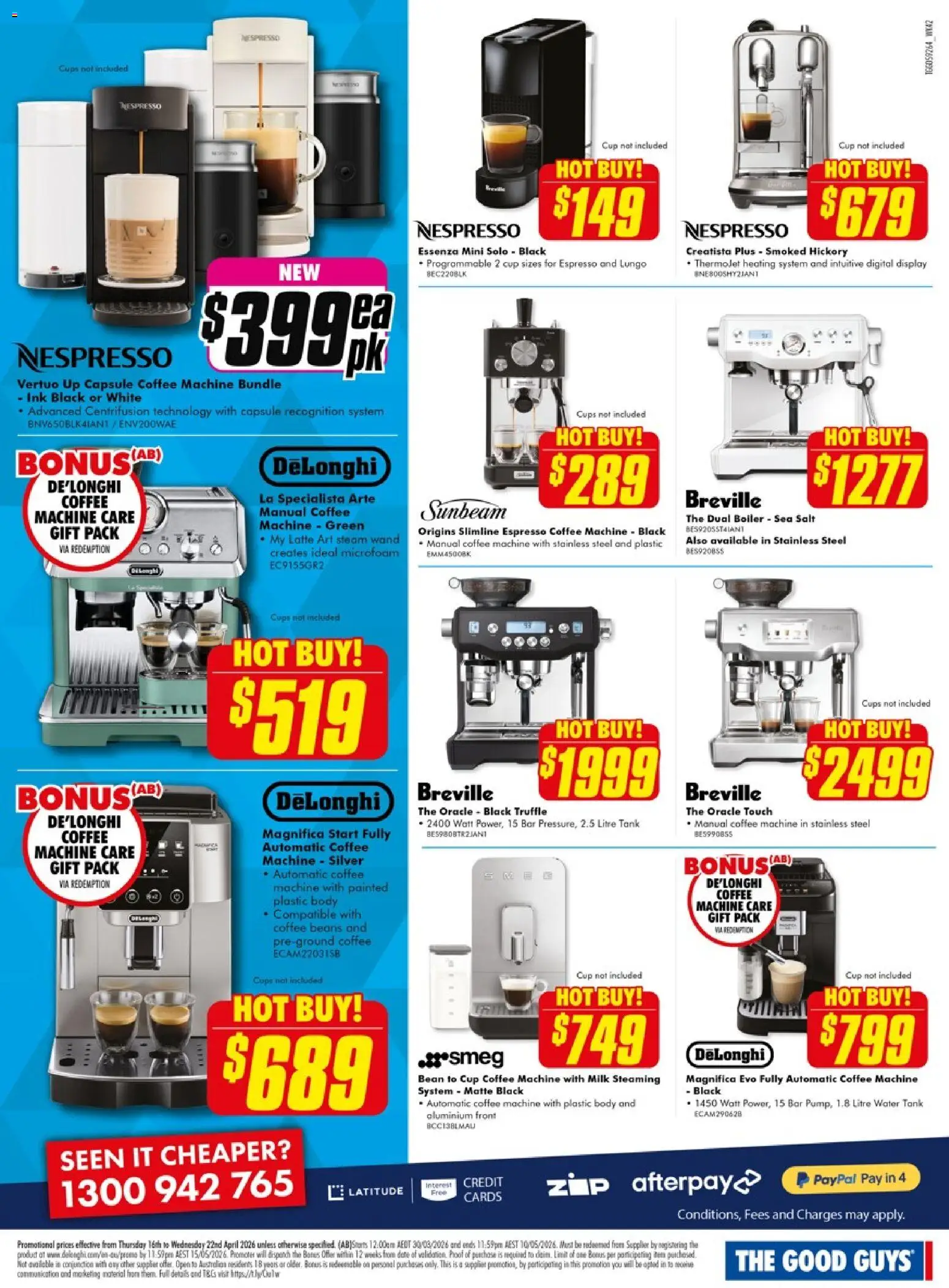 The Good Guys catalogue - valid from 15.04.2026 | Page: 17 | Products: Coffee, Salt, Date, Digital