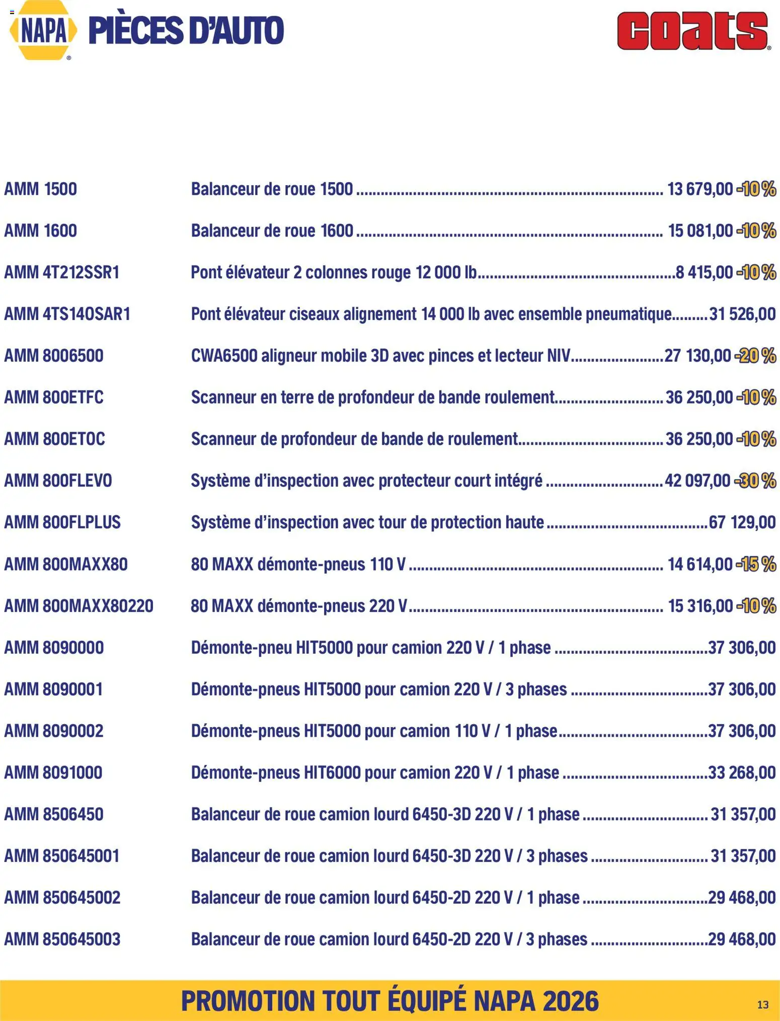 NAPA Auto Parts flyer valid from Sep 1, 2026 | Page: 15