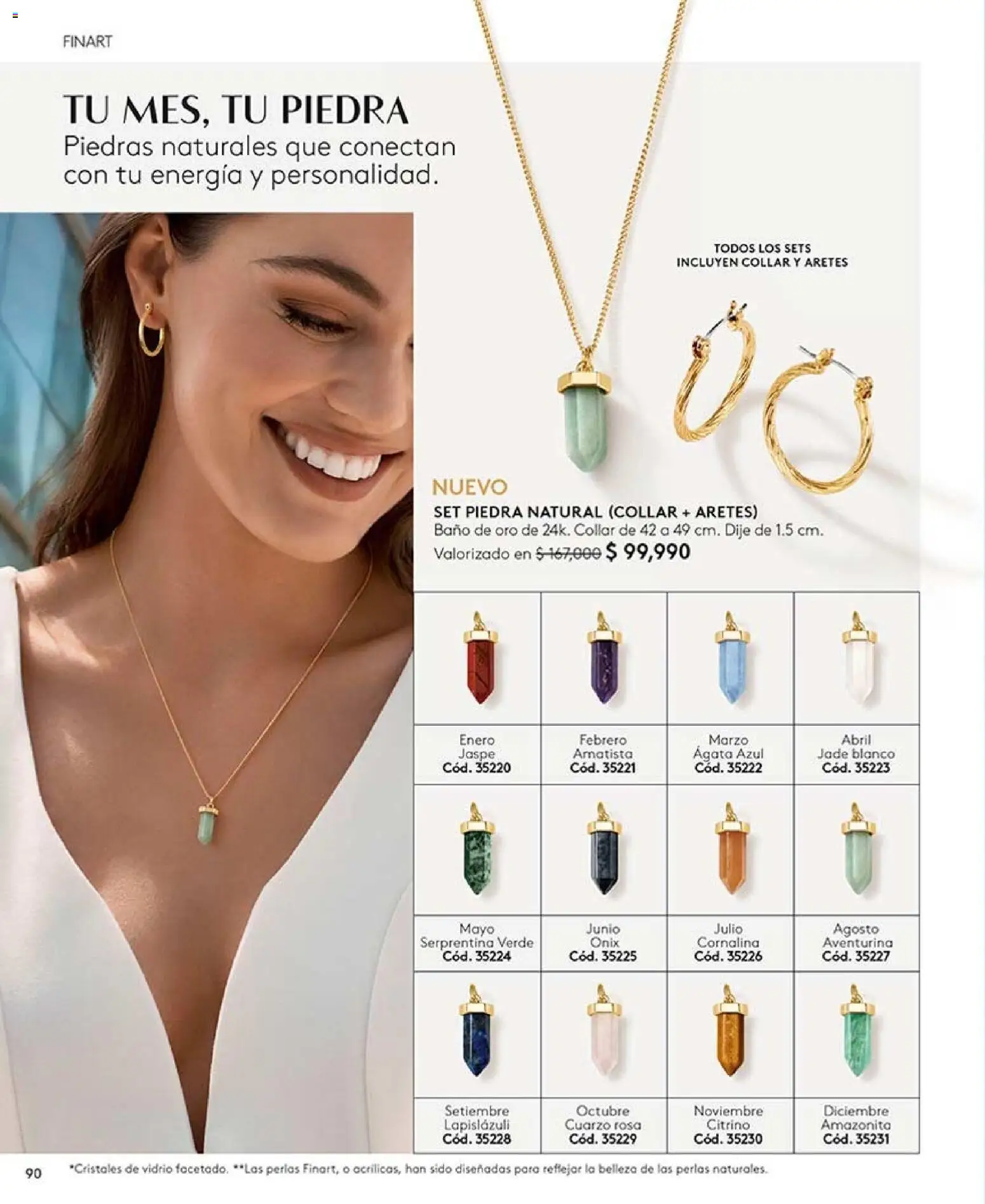 Ésika revista - valida desde el 07/08/2026 | Página: 90 | Productos: Aretes, Baño, Collar, Dije