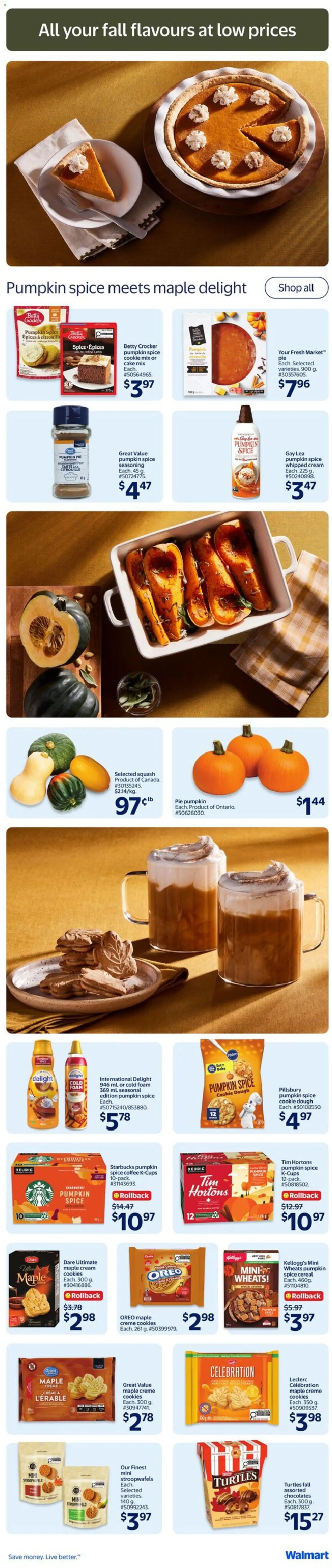 Walmart flyer valid from Aug 27, 2026 | Page: 4 | Products: Oreo, Cookies, Foam, Cake