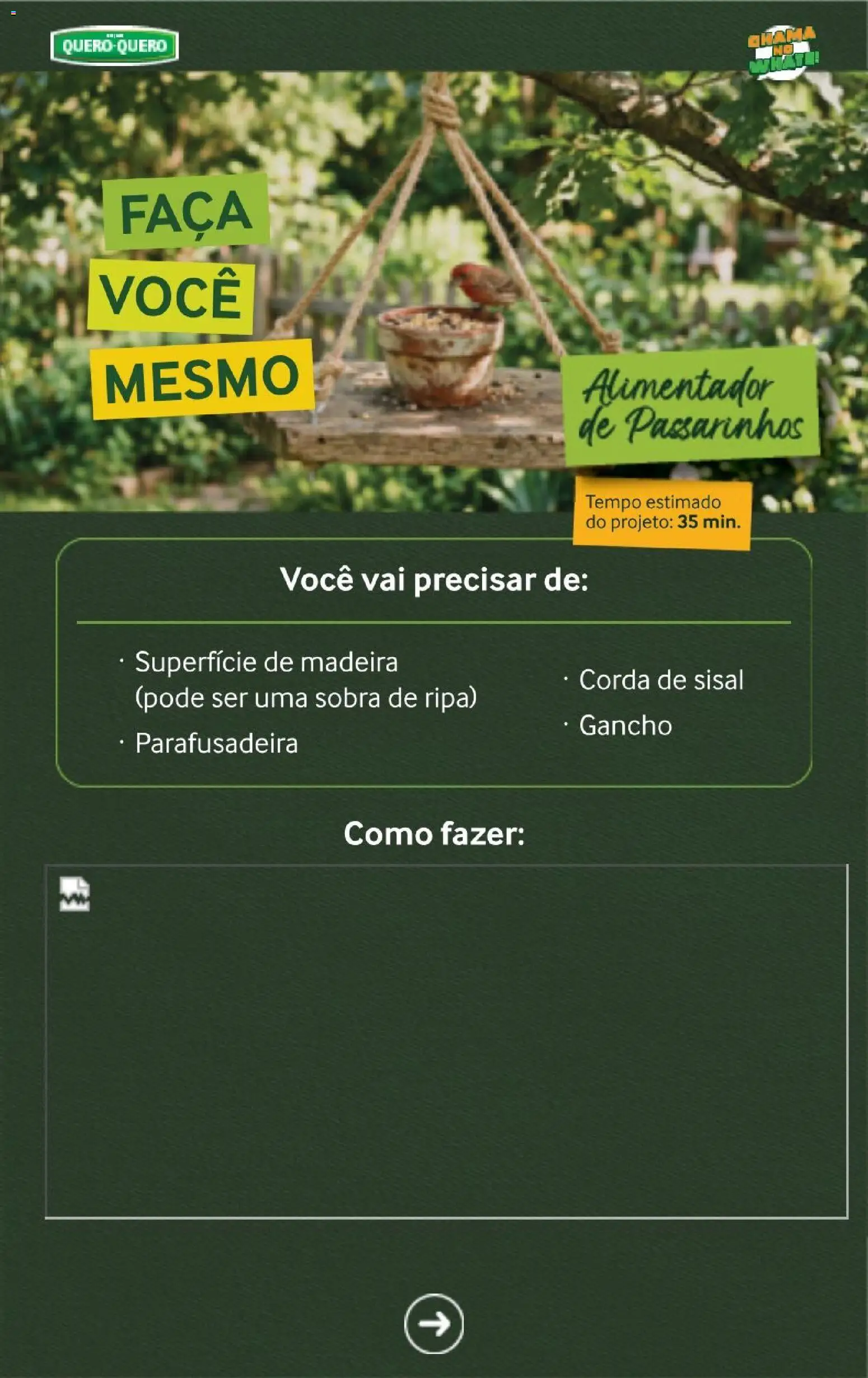 Lojas Quero-Quero Folheto - válido de 29/07/2026 | Página: 12 | Produtos: Corda, Faca, Parafusadeira