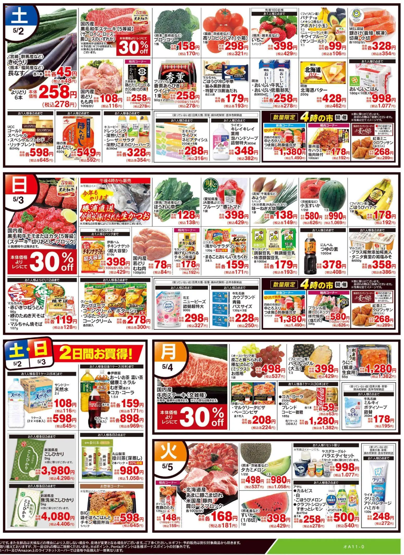 {H1} | ページ: 2 | 製品: 豚肉, パイナップル, キウイフルーツ, ウインナー