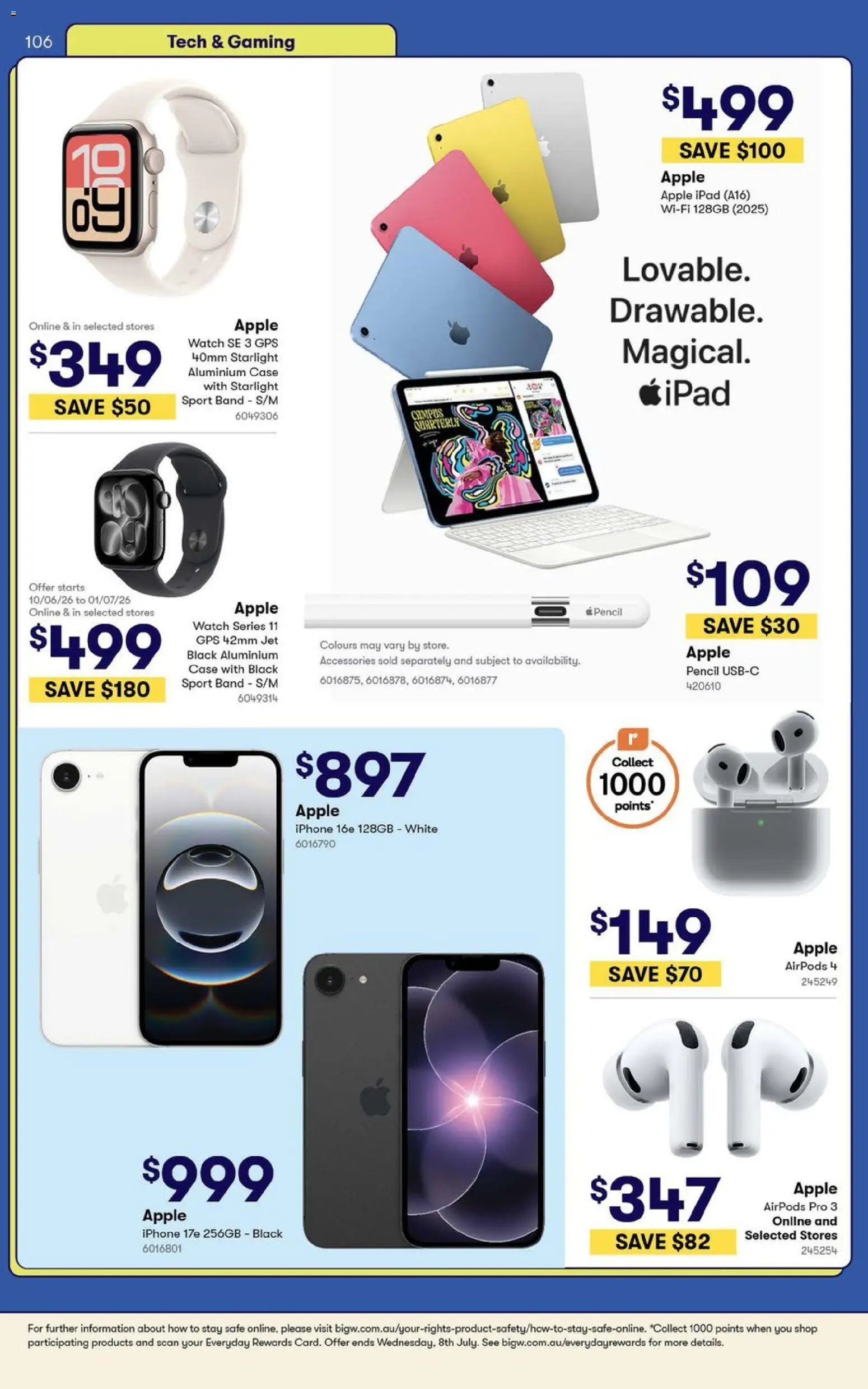 Big W catalogue - valid from 09.06.2026 | Page: 106 | Products: Accessories, Iphone, Case, Pencil
