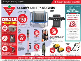 Preview of Canadian Tire weekly flyer from shop Canadian Tire valid from 28.05.2026
