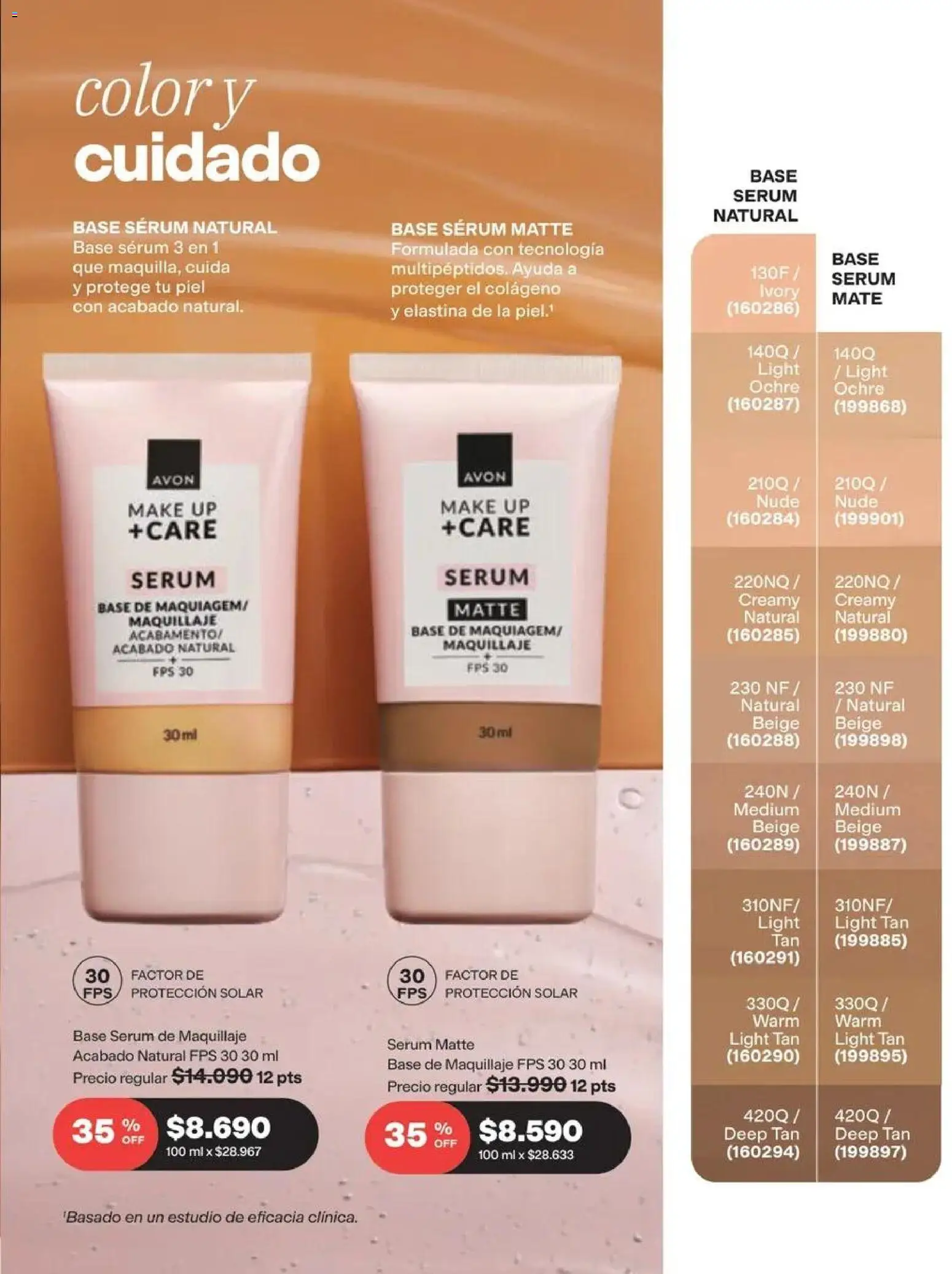 Catálogo Avon Campaña 14 │ válido desde el 15.09.2026 | Página: 36 | Productos: Maquillaje, Base, Base de maquillaje, Serum