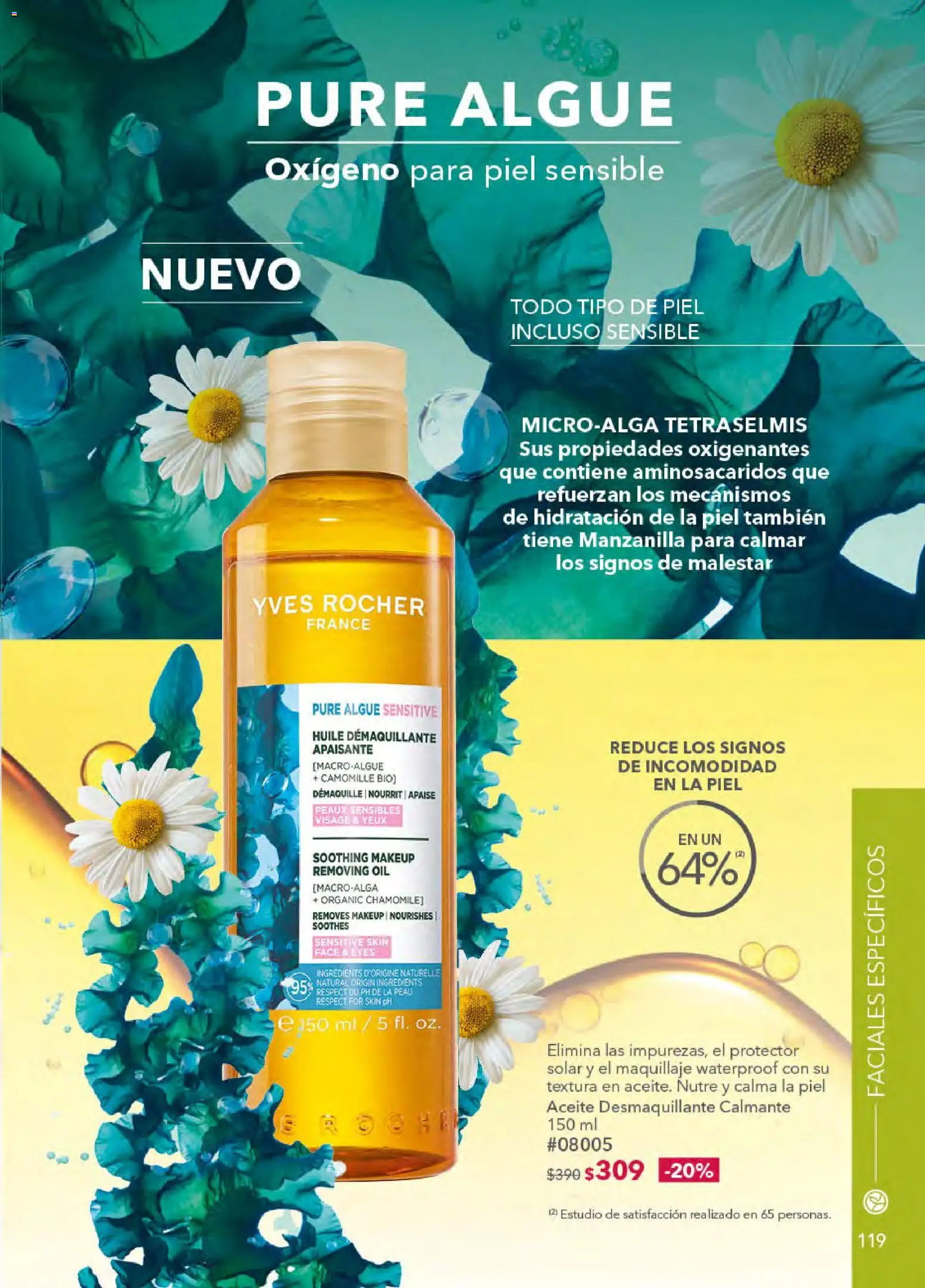 Nuevas ofertas de Yves Rocher válidas en toda la República Mexicana desde el 21.04.2026. ¡Encuentra las mejores ofertas en Yves Rocher campaña 6 2026! | Página: 121 | Productos: Desmaquillante, Aceite, Maquillaje, Protector solar